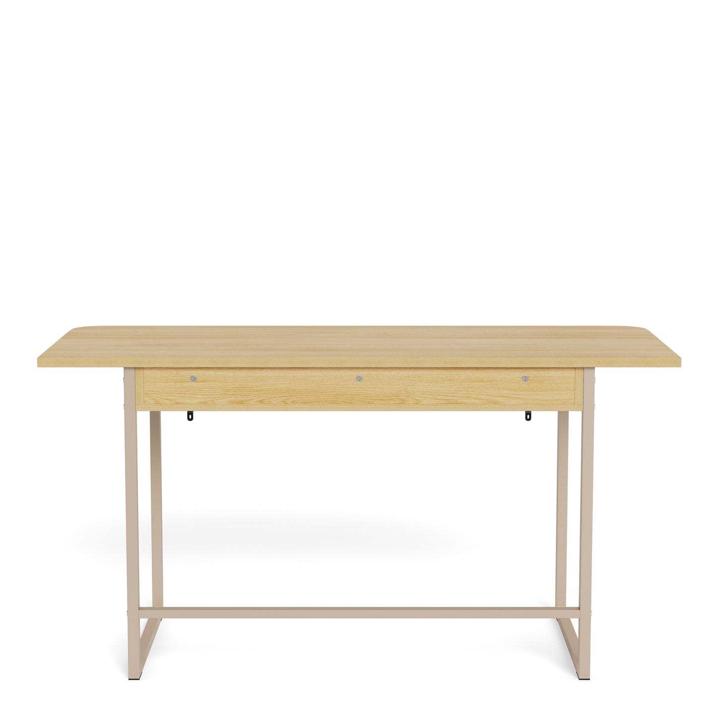 Darlington Console Table With 2 Open Shelves and Oak Top