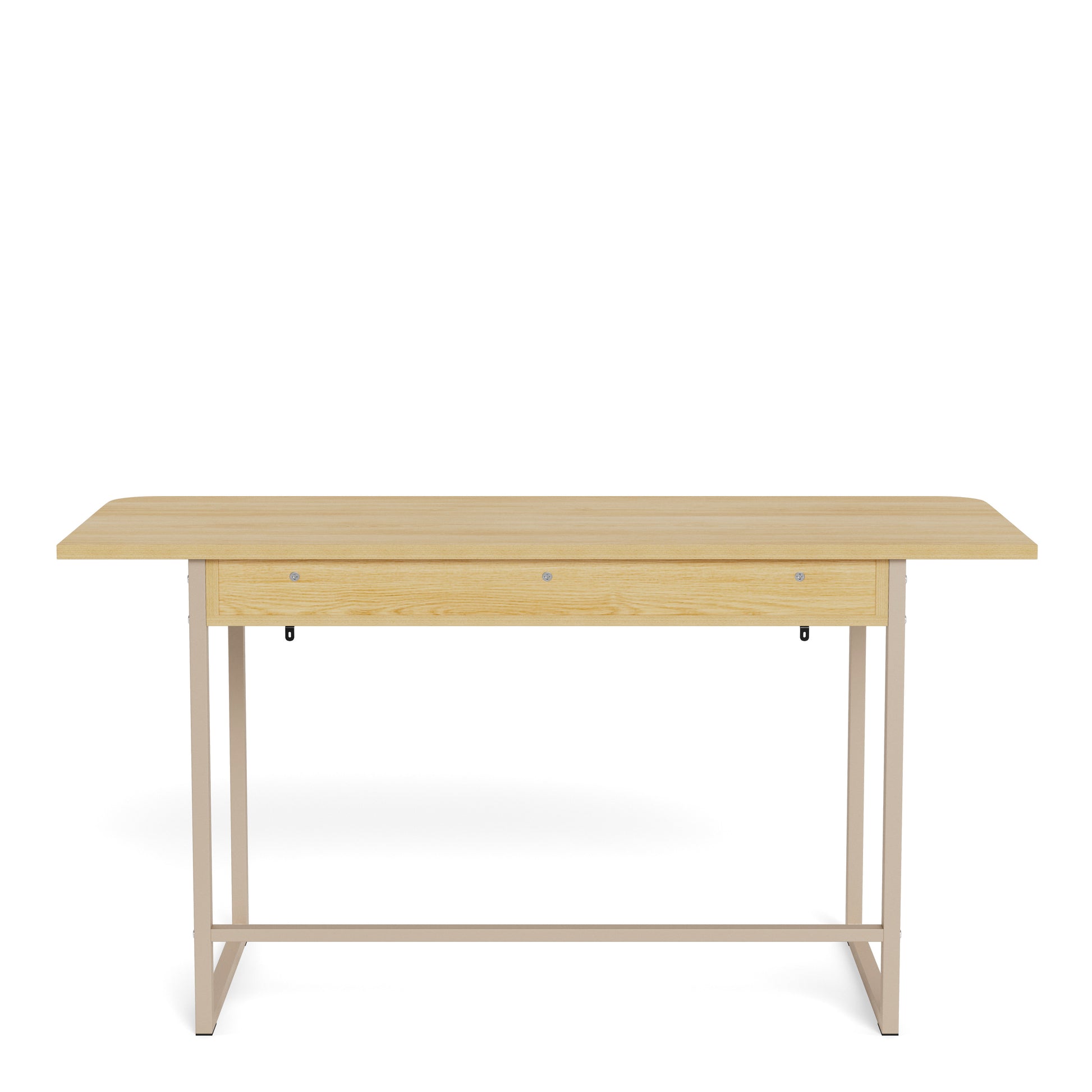 Darlington Console Table With 2 Open Shelves and Oak Top