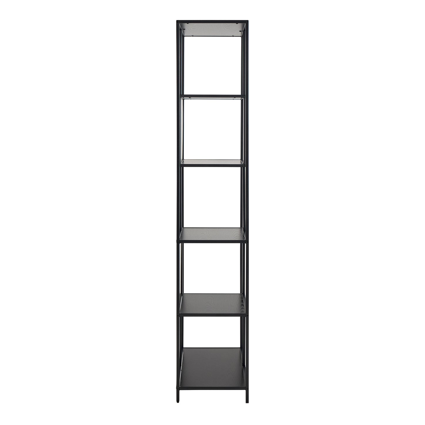 Seaford Bookcase with 5 Shelves in Black