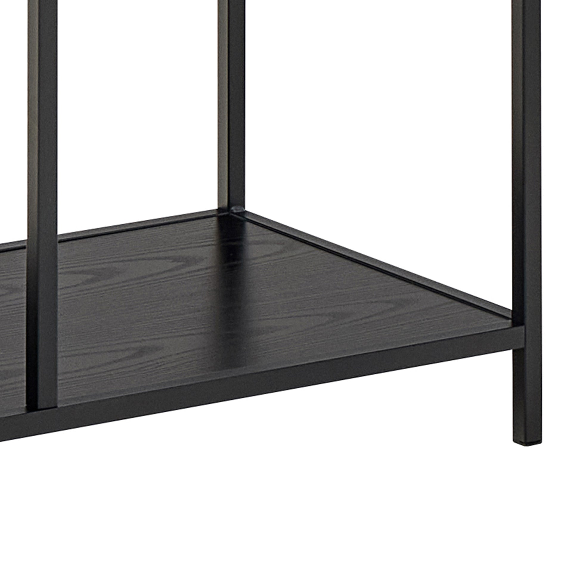 Seaford Bookcase with 5 Shelves in Black