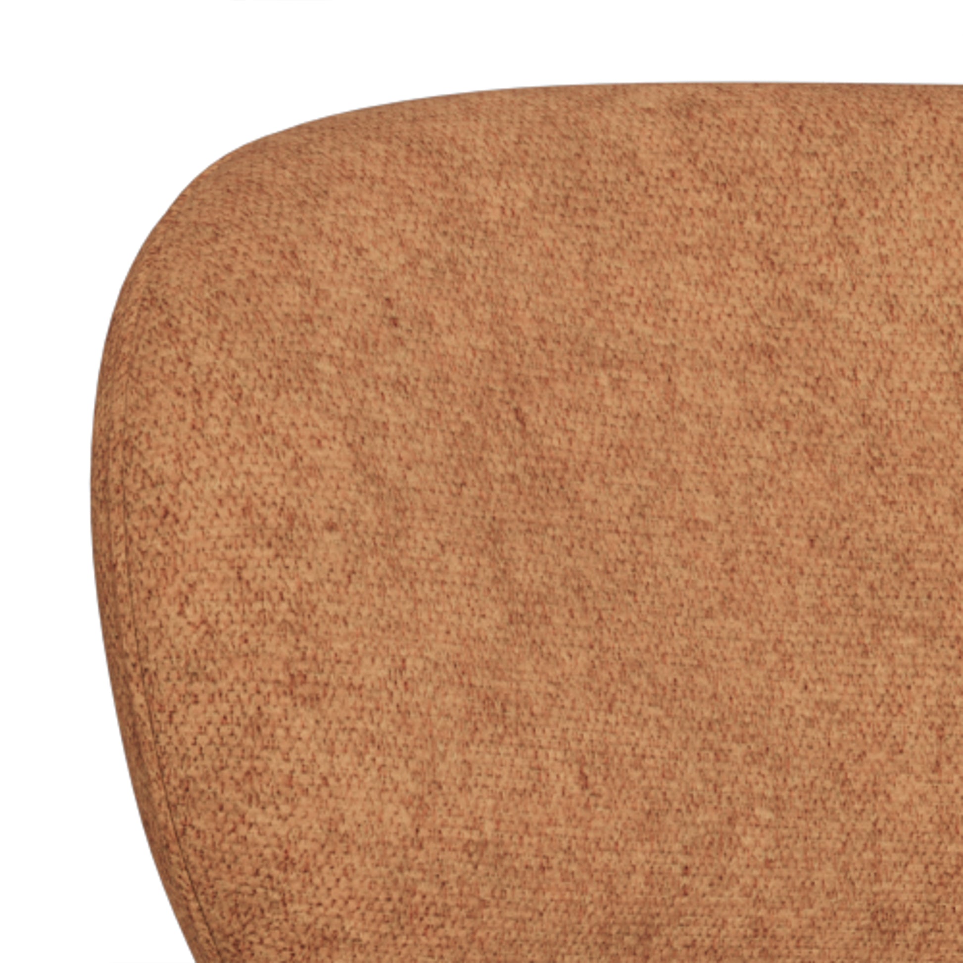 Lyric Dining Chair in Terracotta Fabric & Chrome Base (Set of 2)