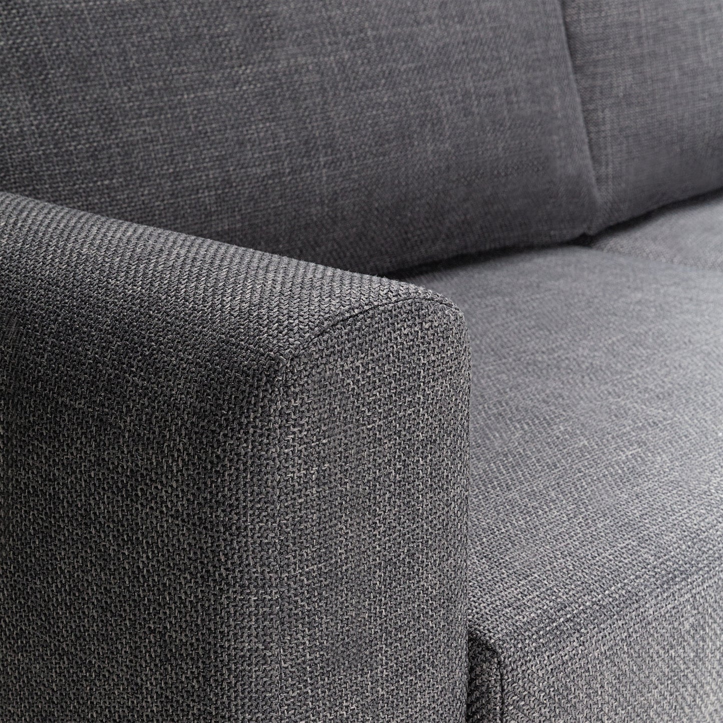 Omaha 3 Seater Sofa in Dark Grey Basel Fabric