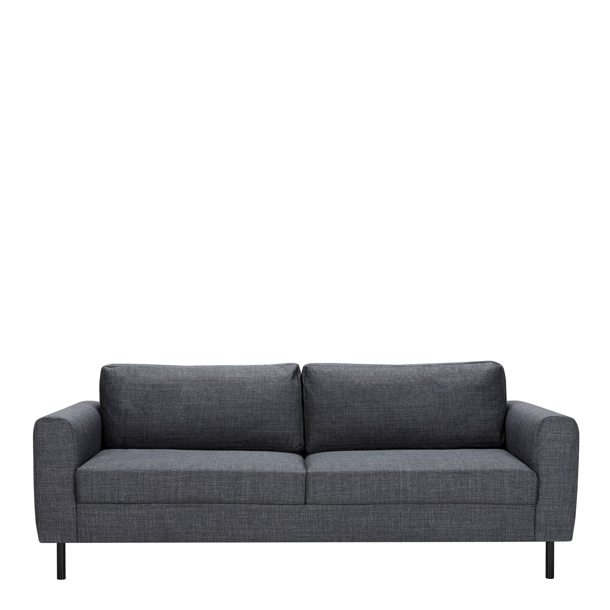 Omaha 3 Seater Sofa in Dark Grey Basel Fabric