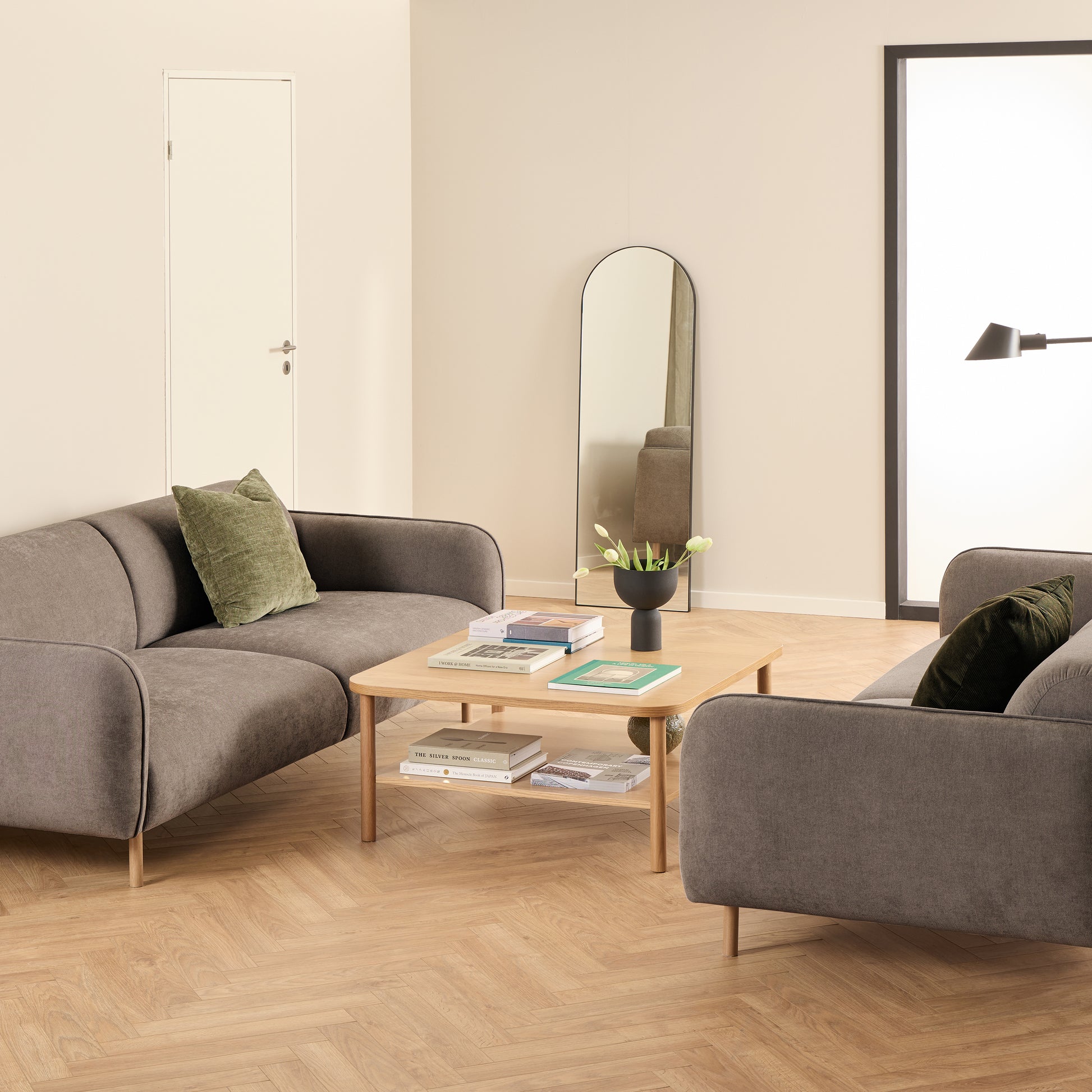 Westham 3 Seater Sofa in Fay Dusty Brown Fabric