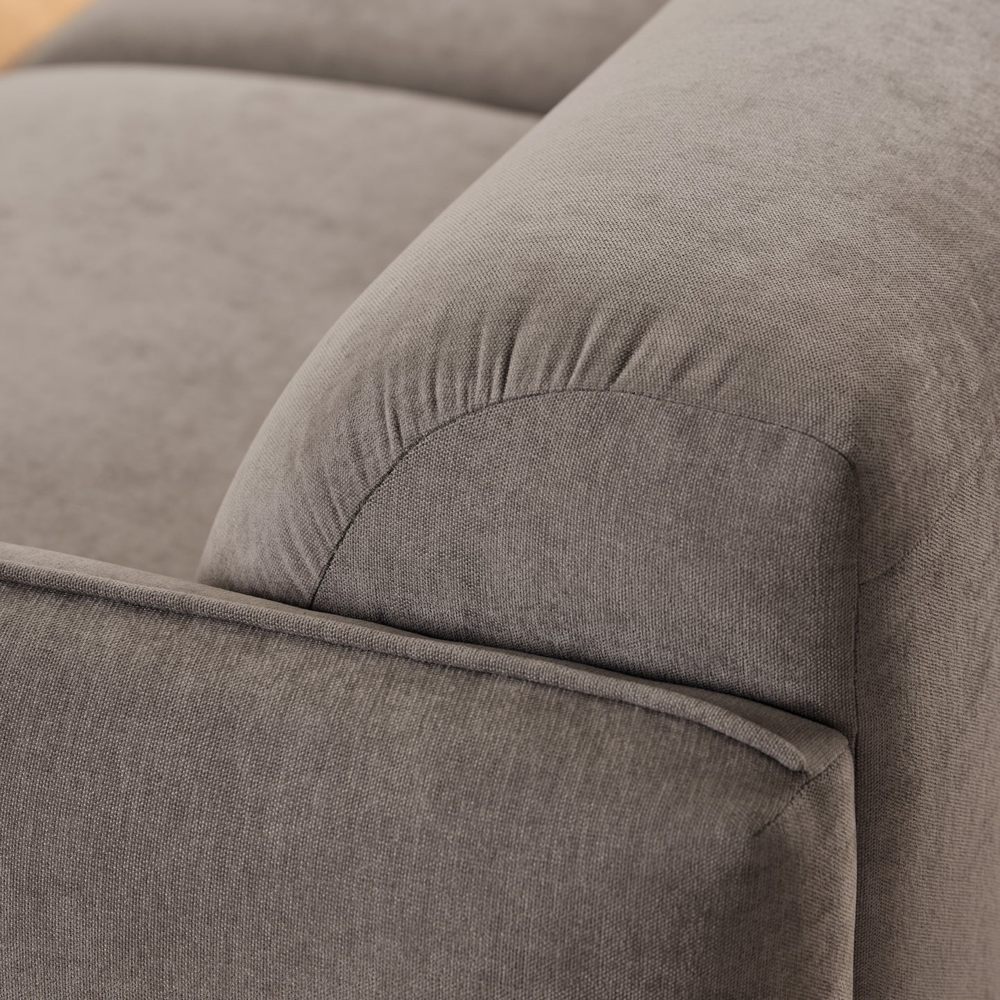Westham Set of 2 x 3 Seater Sofas in Fay Dusty Brown Fabric