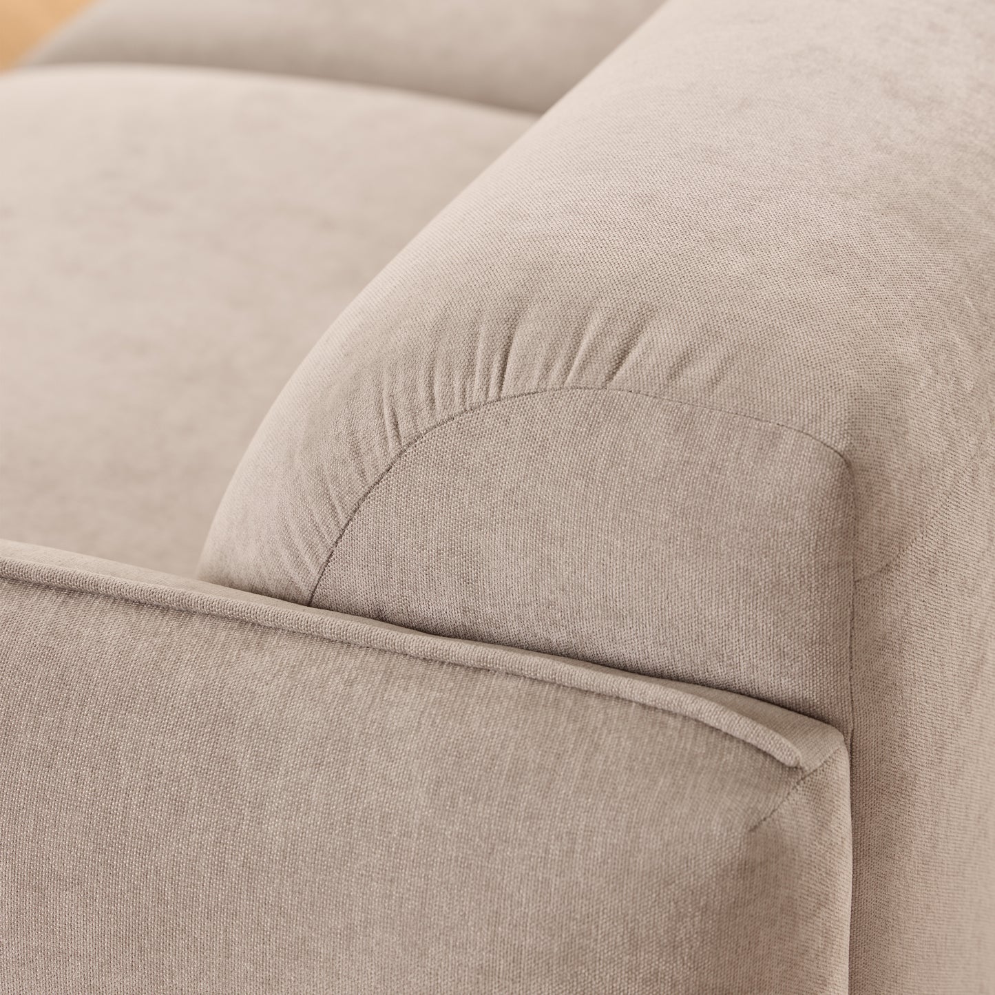 Westham 3 Seater Sofa in Fay Beige Fabric