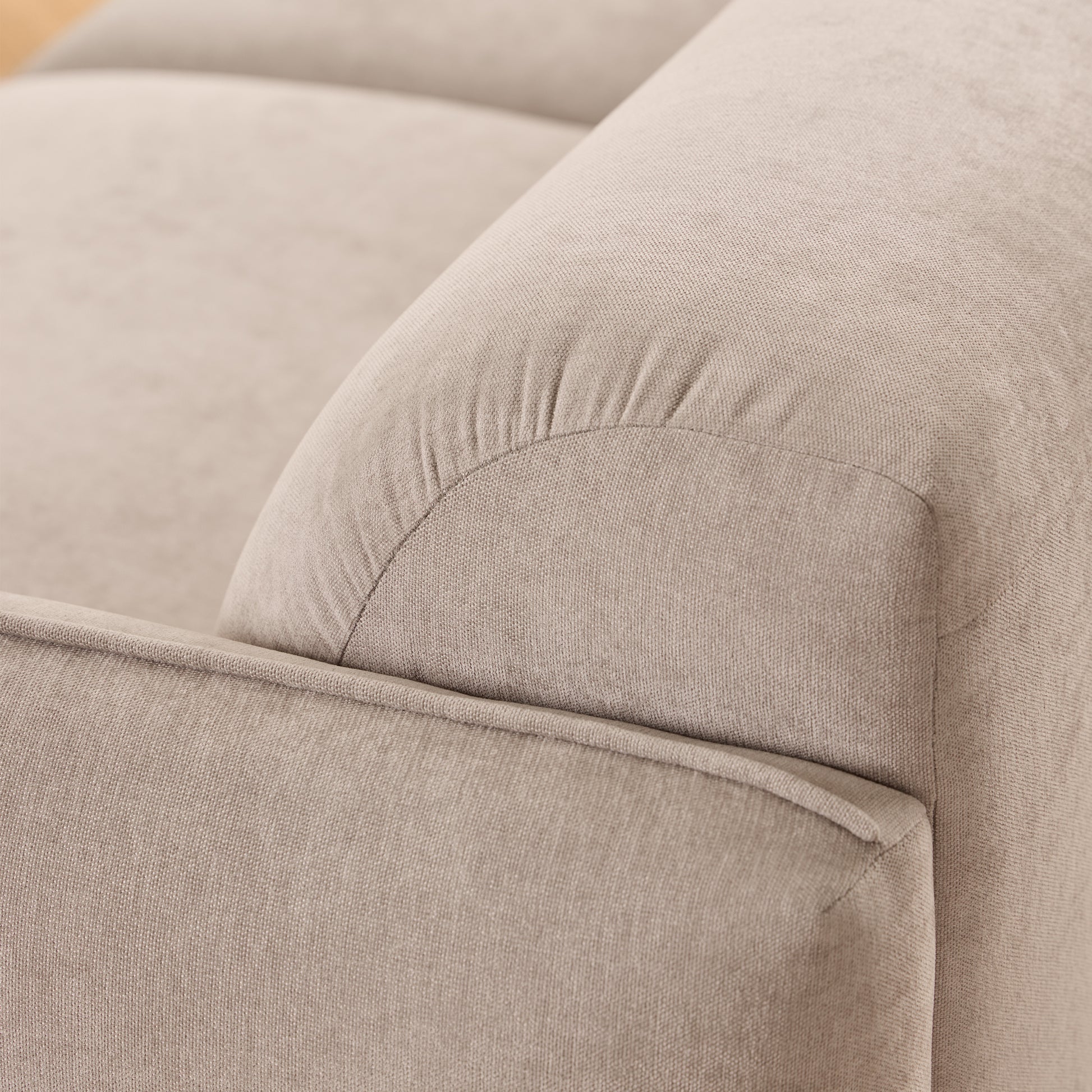 Westham 3 Seater Sofa in Fay Beige Fabric