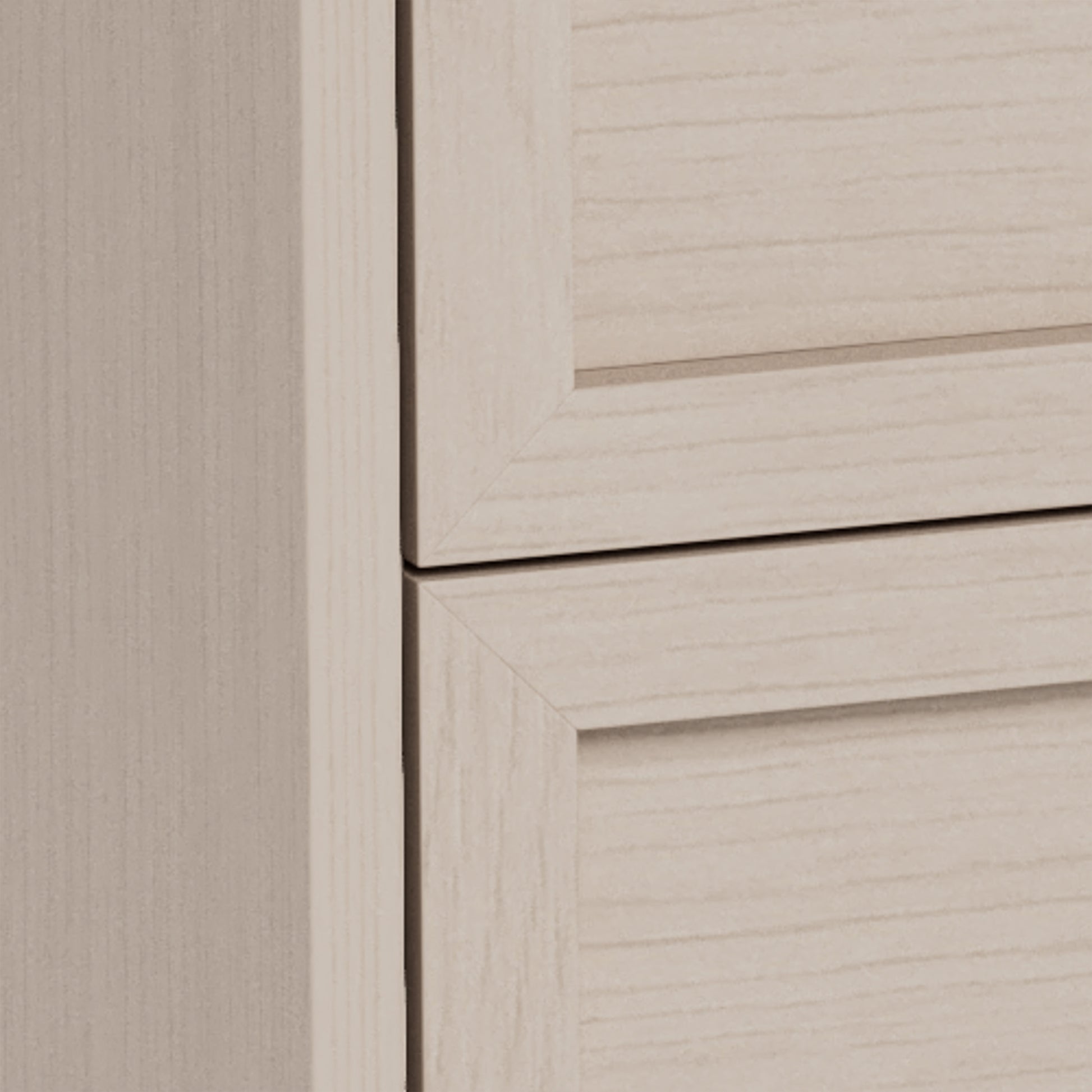 Palmdale Bedside Table with 2 Drawers in Grey