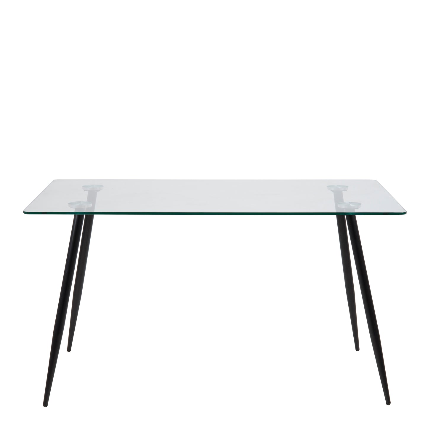 Wilma Dining Table with Glass Top 140x80cm
