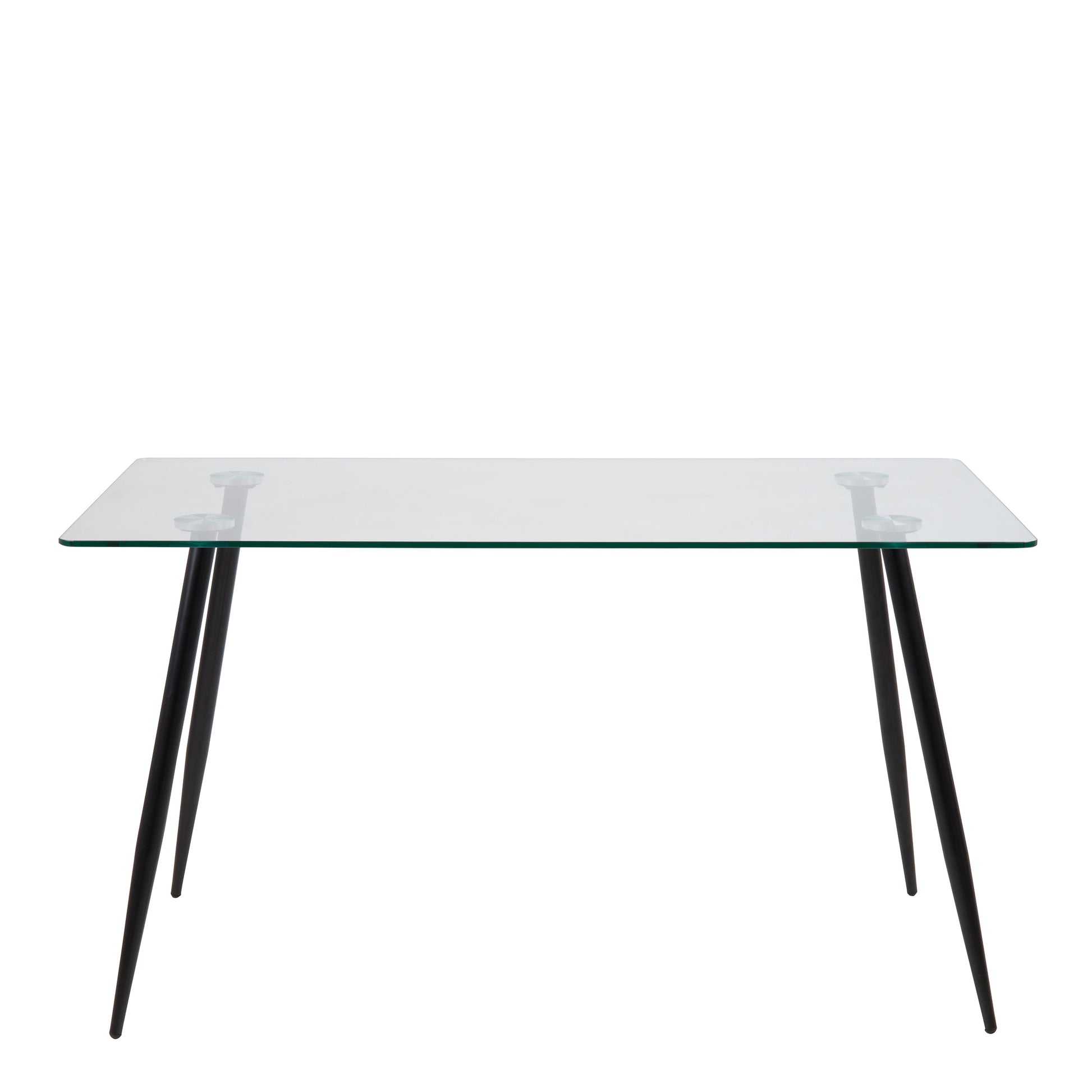 Wilma Dining Table with Glass Top 140x80cm