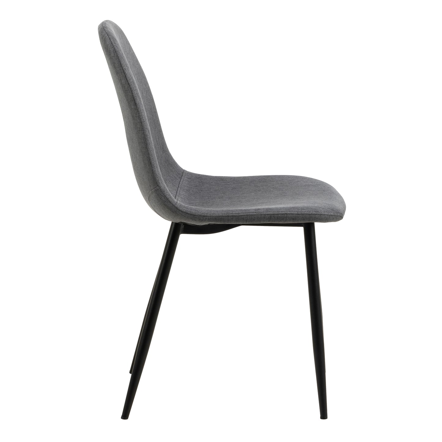 Wilma Dining Table with Oak Top & Black Legs 120x80cm includes 4 Celia Dining Chairs in Light Grey