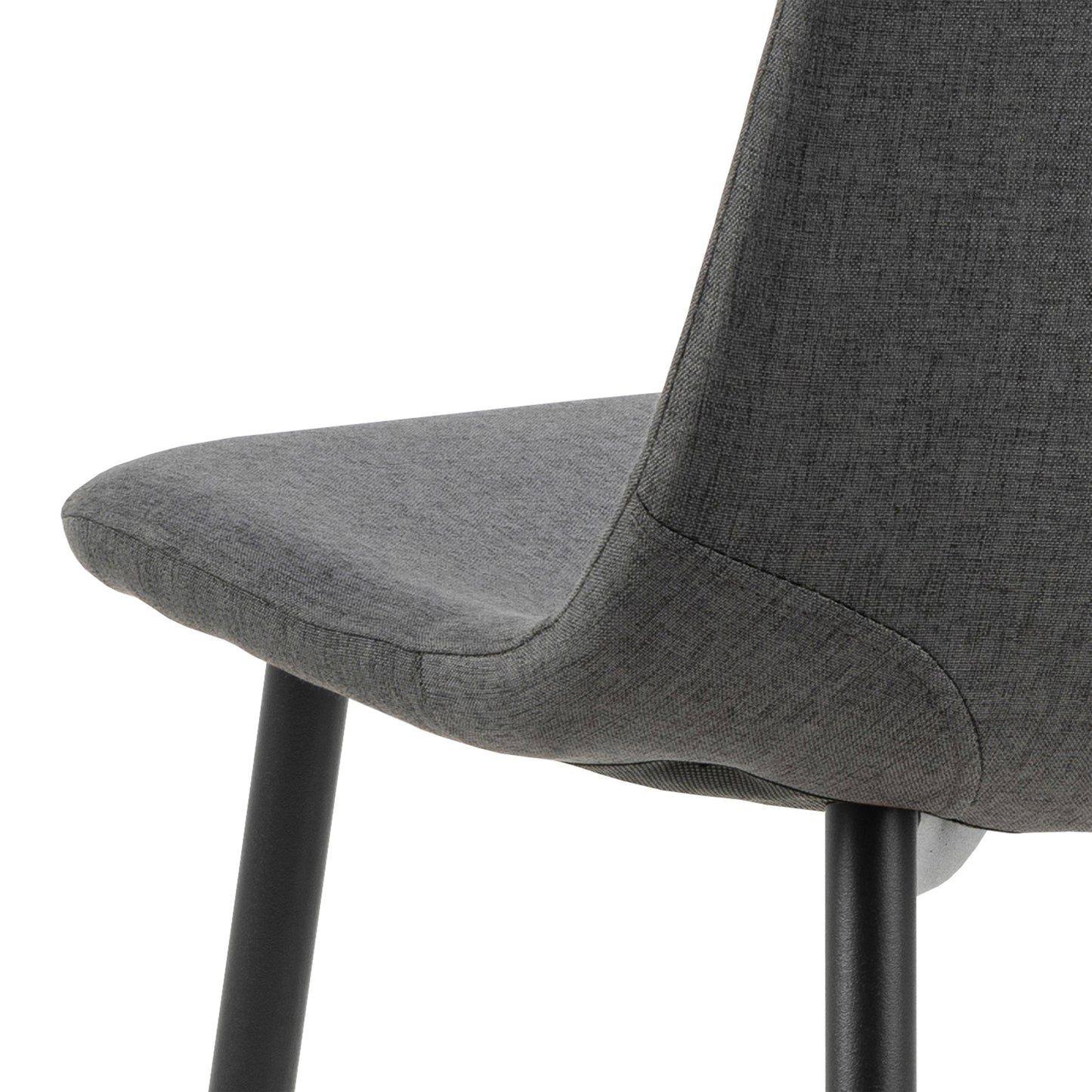 Wilma Dining Table with Oak Top & Black Legs 120x80cm includes 4 Celia Dining Chairs in Light Grey