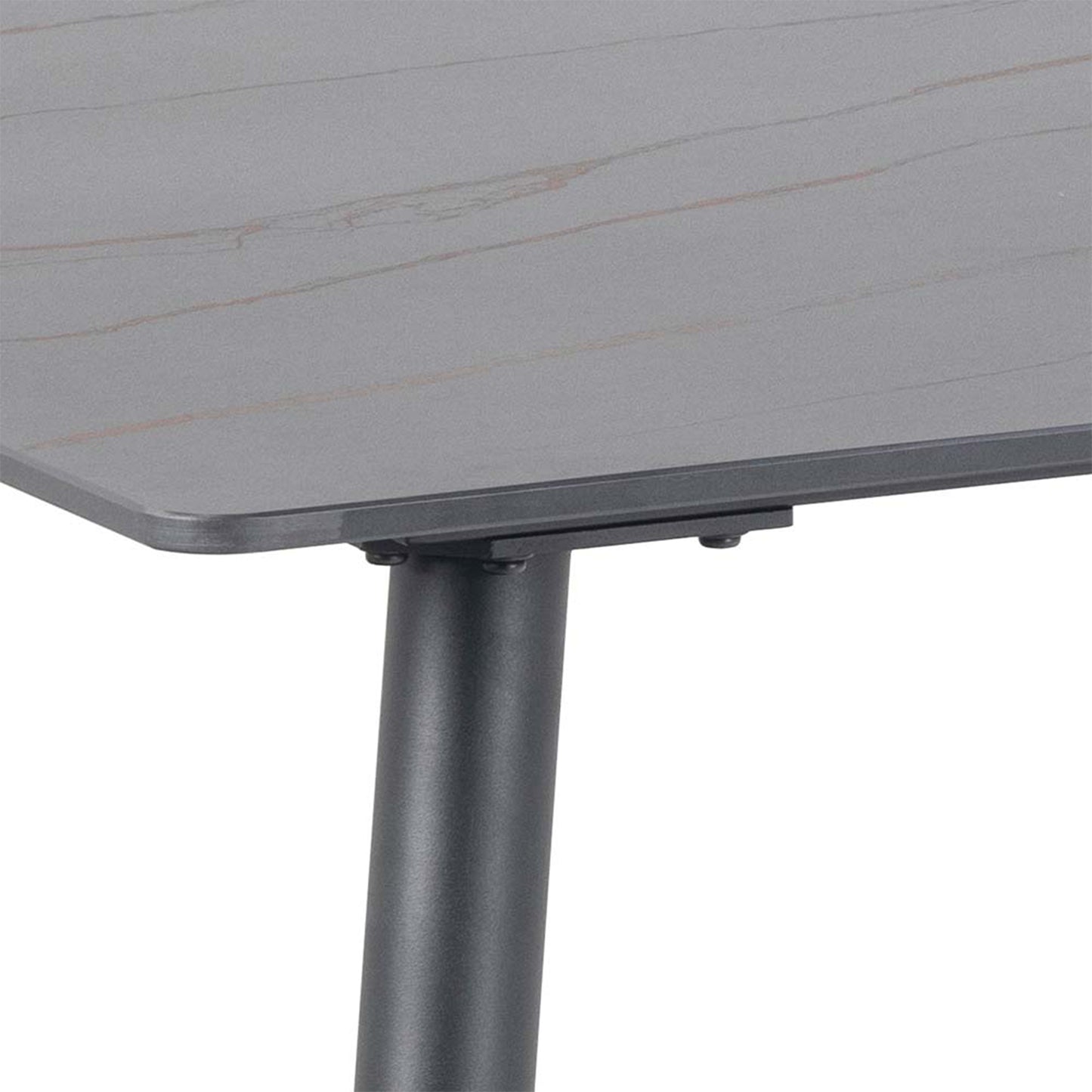 Wicklow Ceramic Dining Table in Black 140x80cm