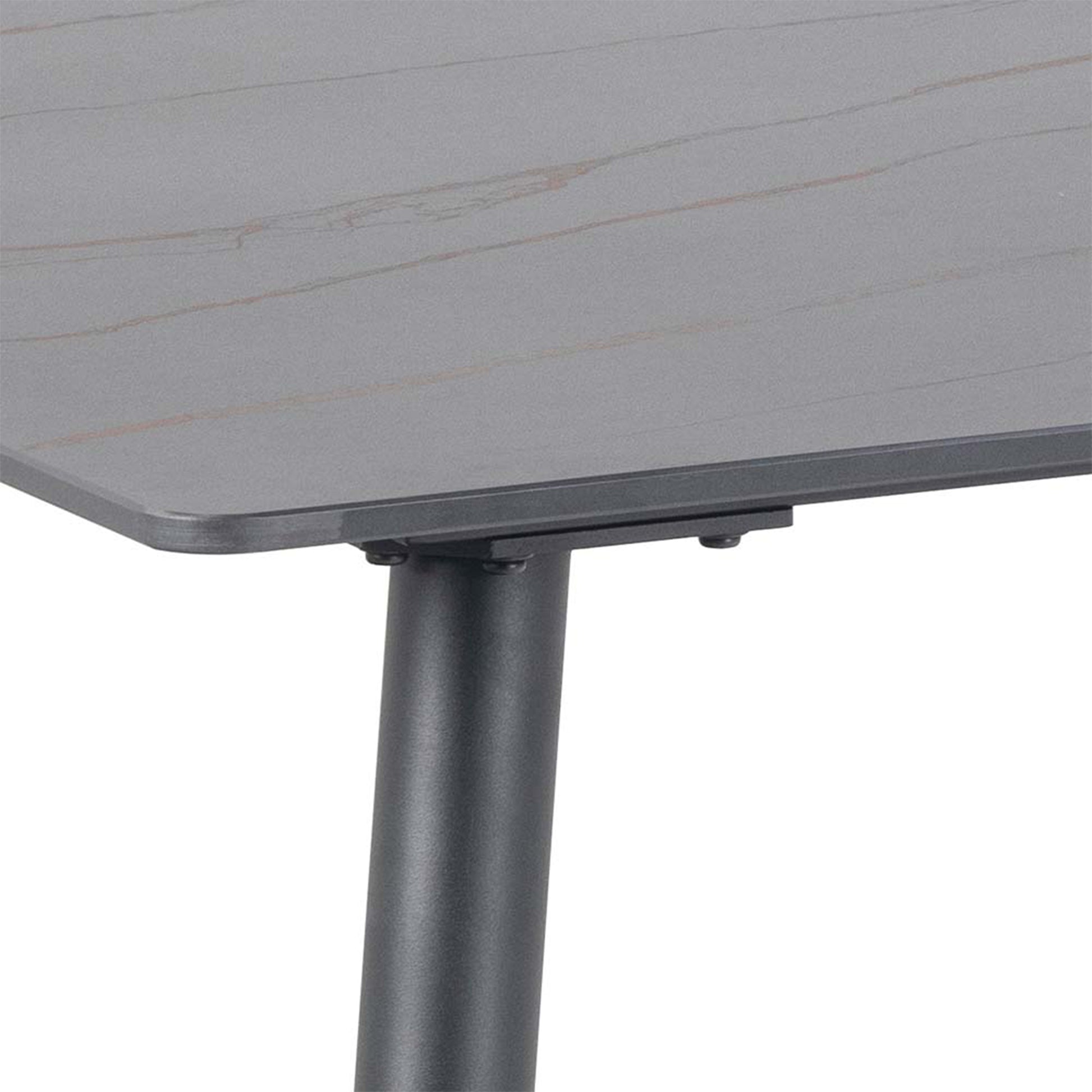 Wicklow Ceramic Dining Table in Black 140x80cm