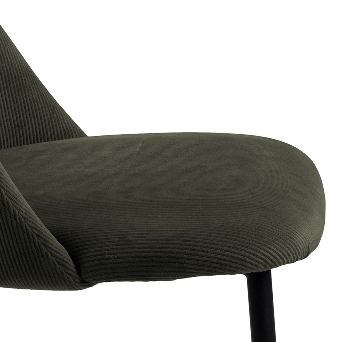 Yale Dining Table in Oak 120cm includes 4 Ines Dining Chairs in Olive Green