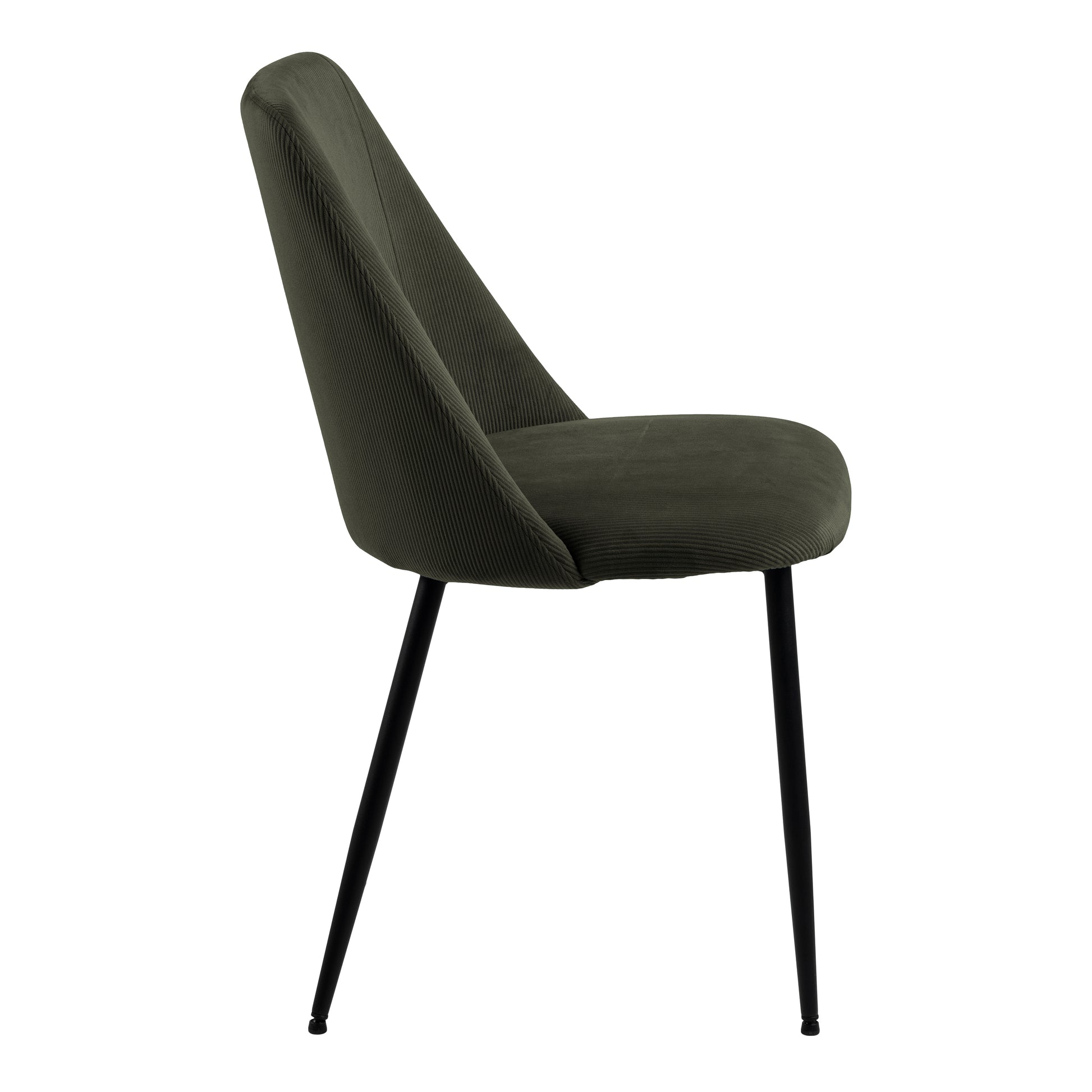 Yale Dining Table in Oak 120cm includes 4 Ines Dining Chairs in Olive Green