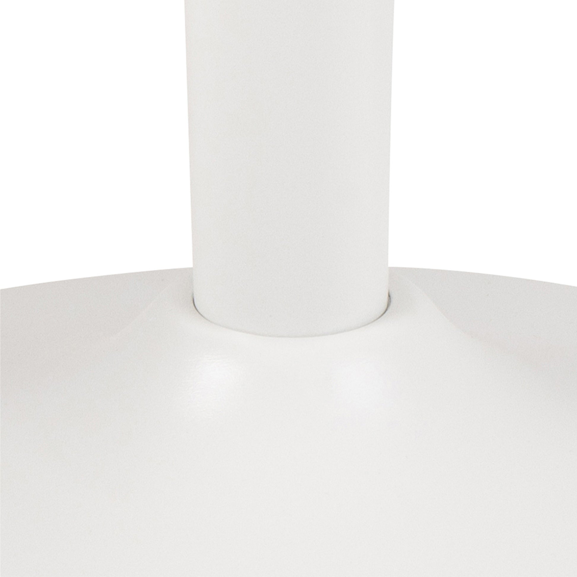 Malta Ceramic Round Coffee Table in White 60x45cm