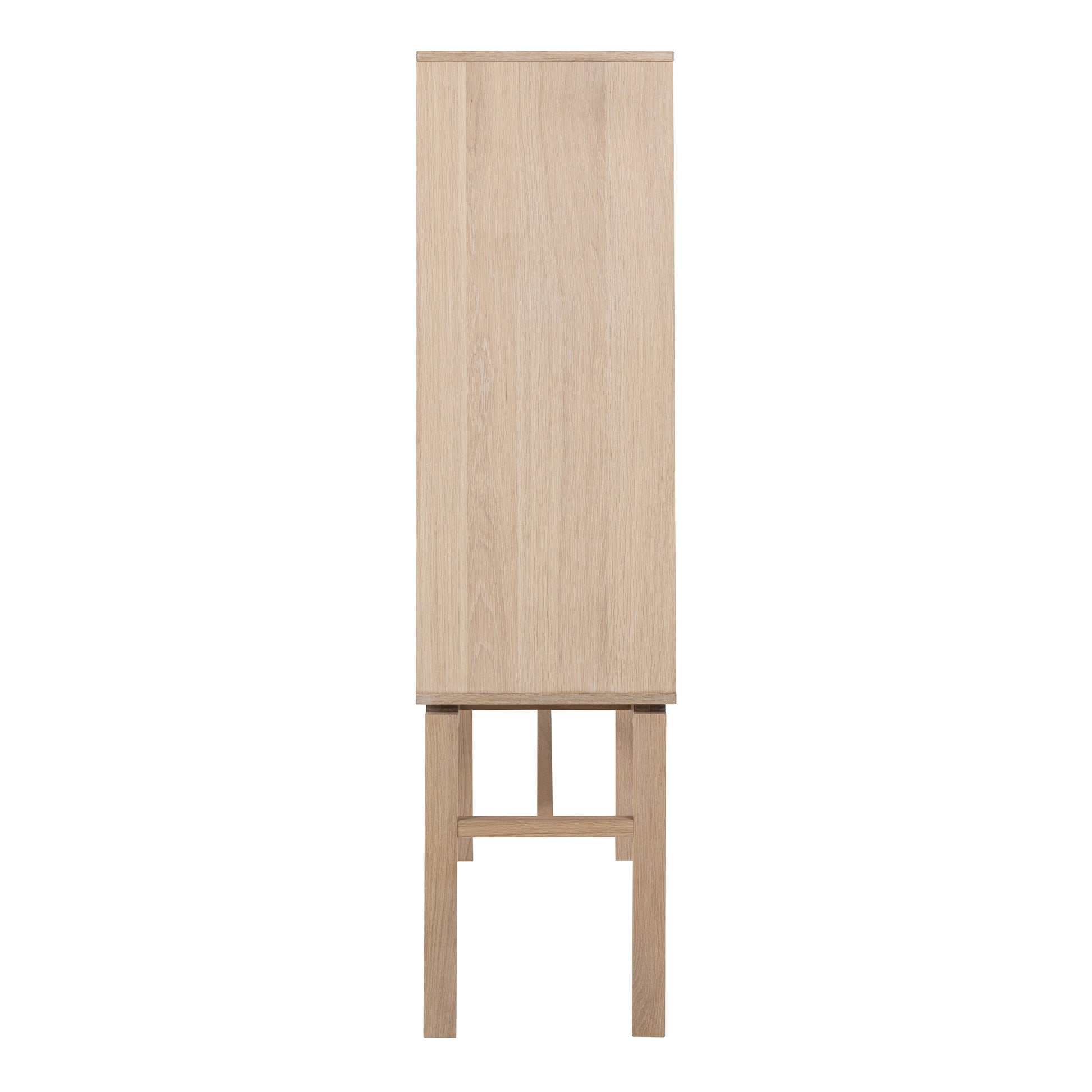 Linley Cabinet with 2 Doors and 4 Shelves in White Oak
