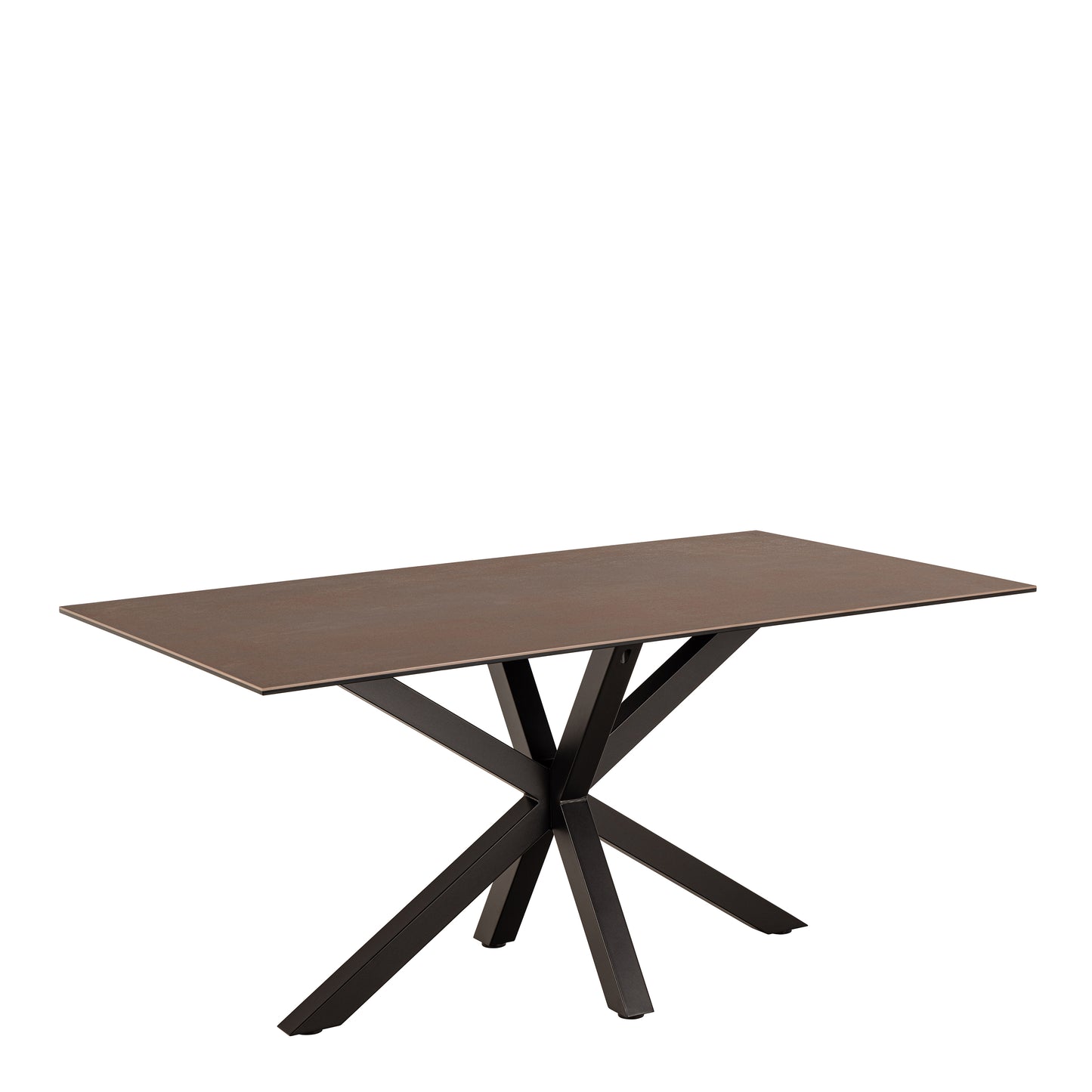 Heaven Dining Table in Ceramic Rusty Brown 160x90cm