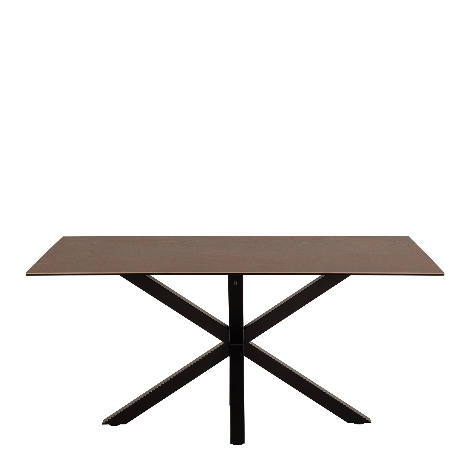 Heaven Dining Table in Ceramic Rusty Brown 160x90cm