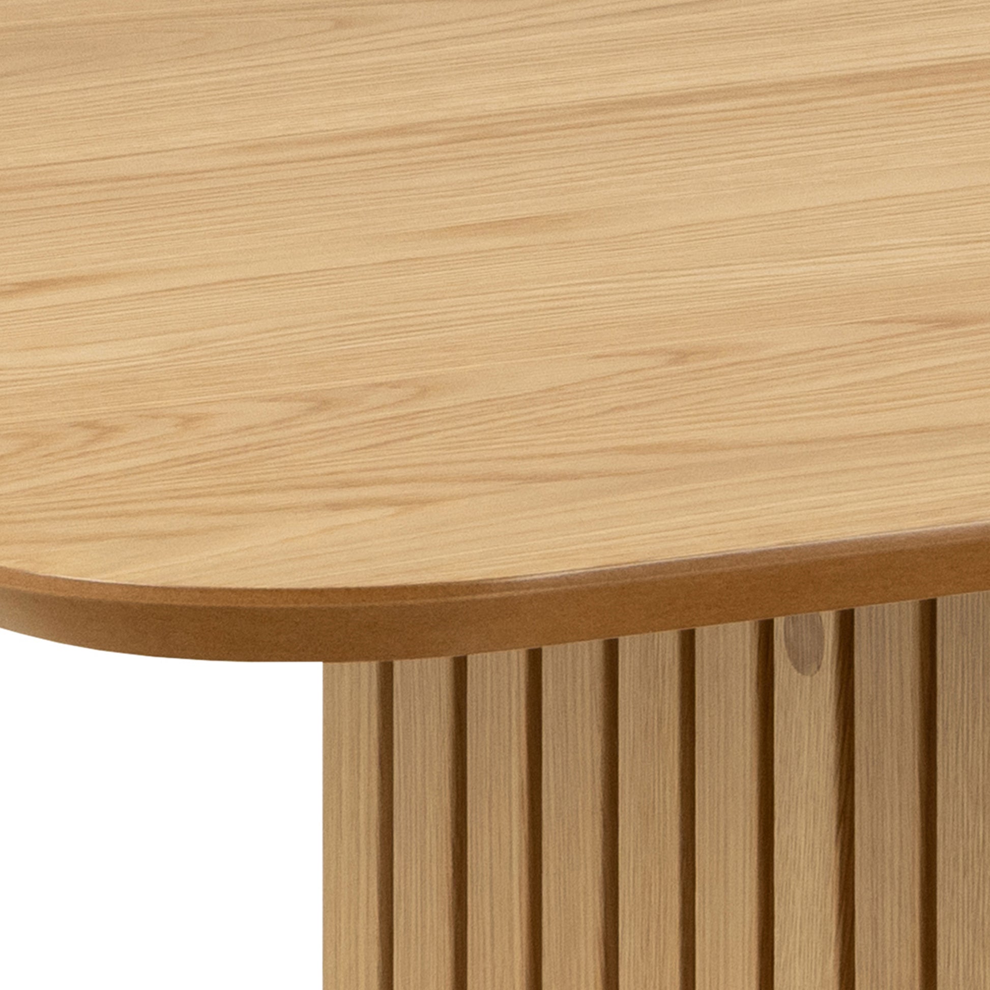Christo Dining Table in Oak 220x105cm includes 6 Ida Dining Chairs in Black