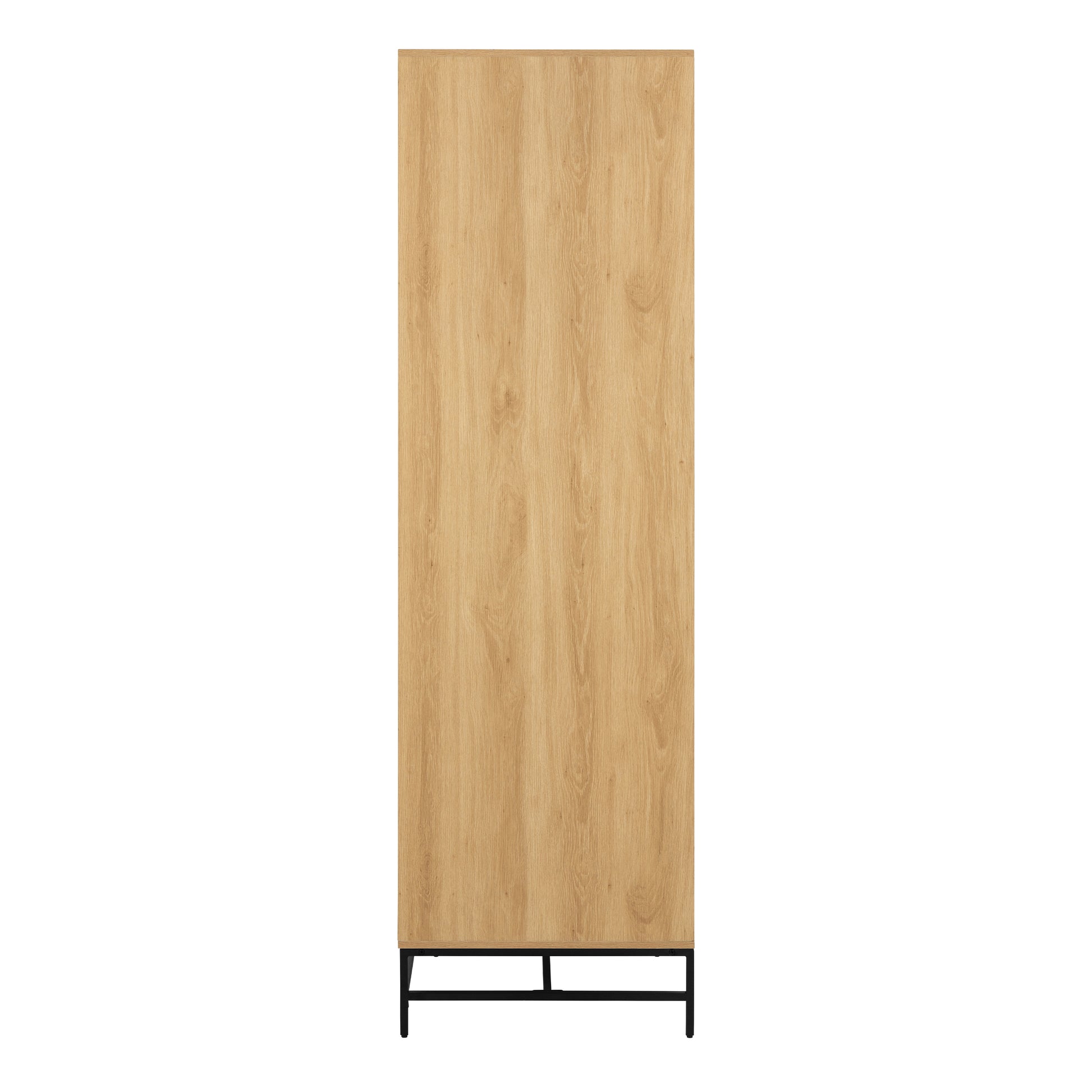 Albany Wardrobe 4 Doors in Black/Oak