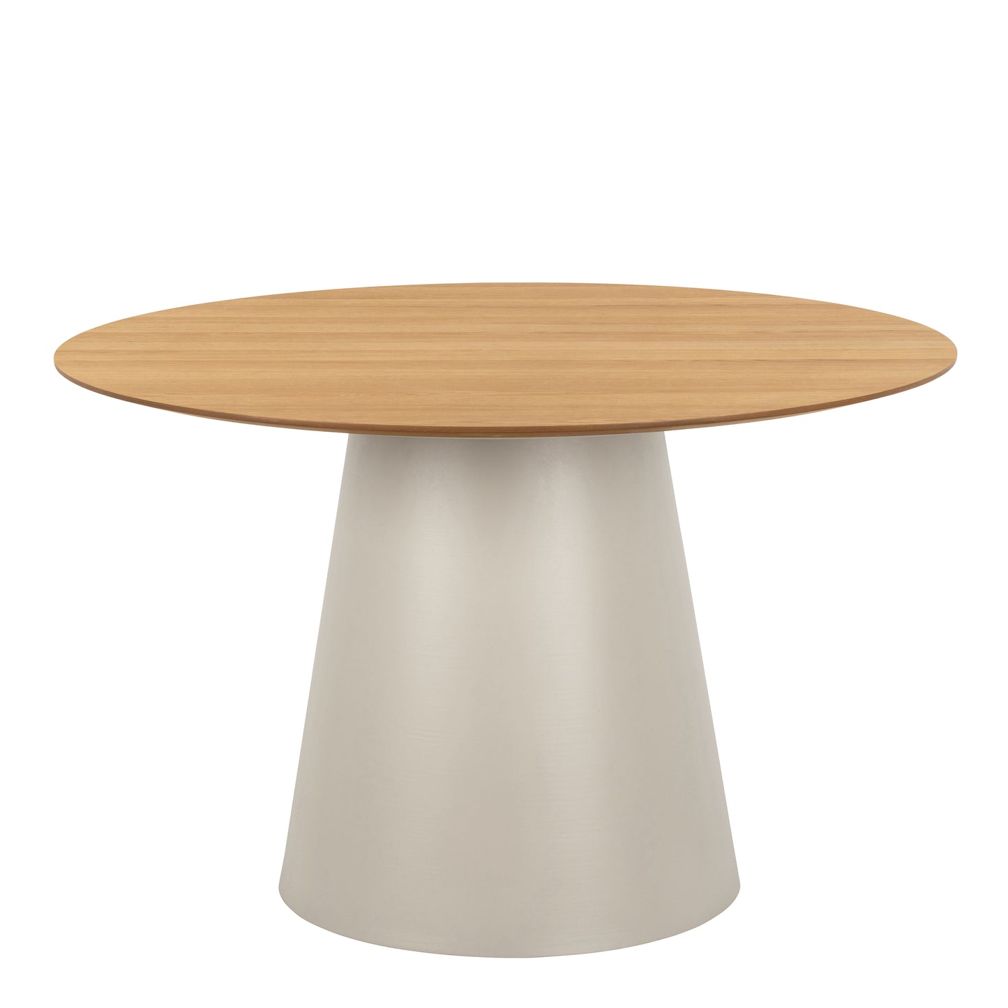 Soli Round Dining Table in Oak/Grey 120cm