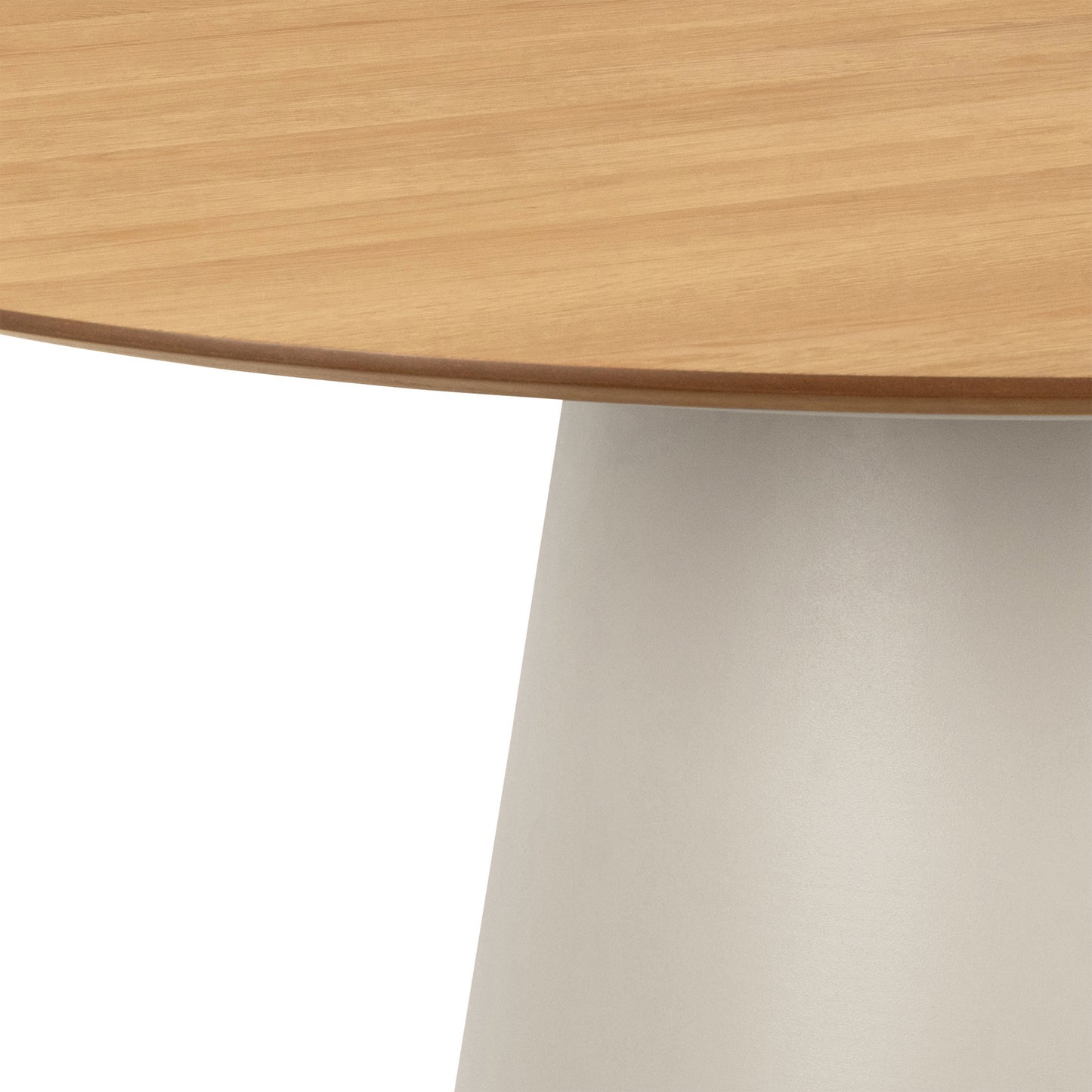 Soli Round Dining Table in Oak/Grey 120cm