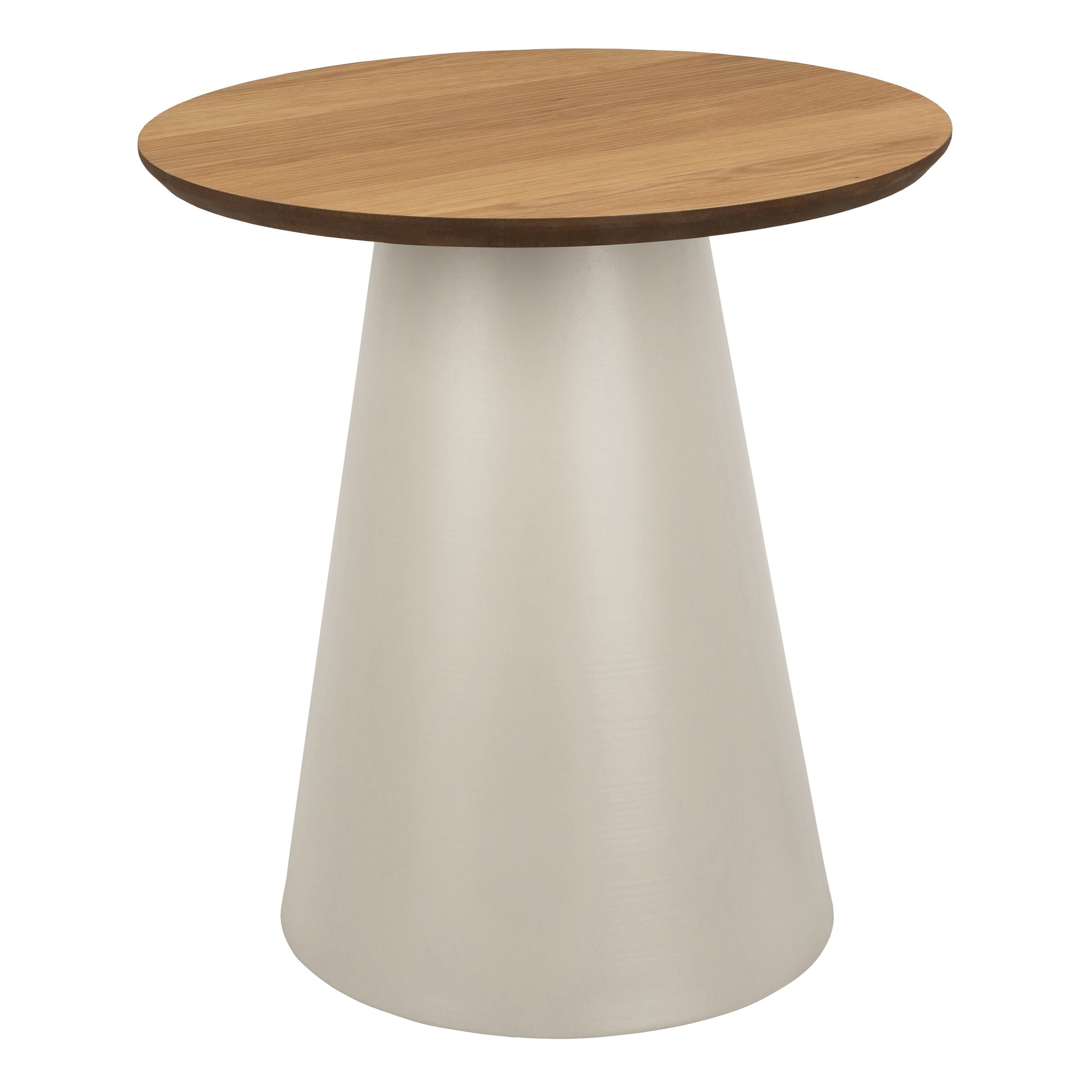 Soli Round Coffee Table in Oak/Grey 45x48cm