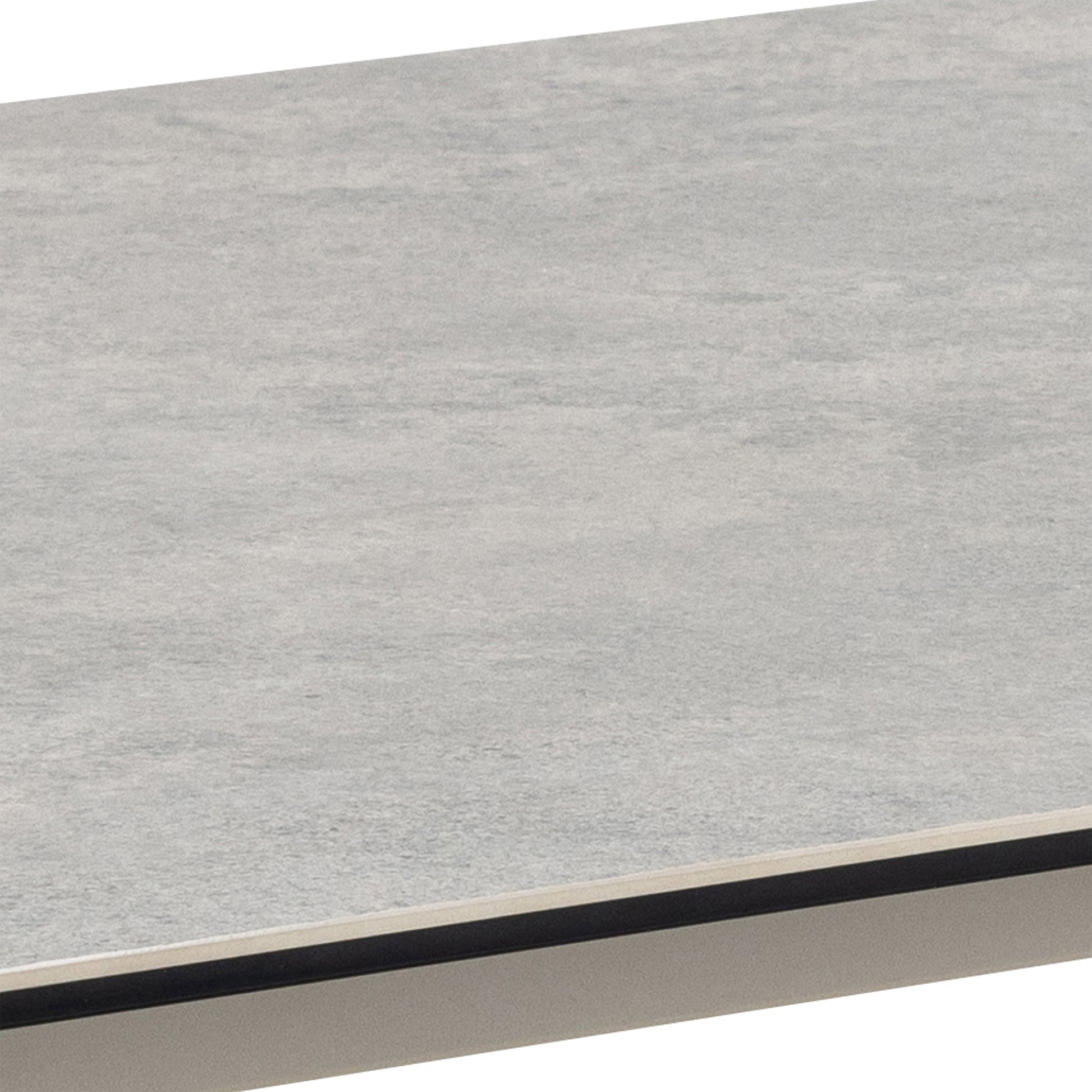 Palermo Ceramic Dining Table in Grey 160x90cm includes 4 Ella Swivel Beige Dining Chairs