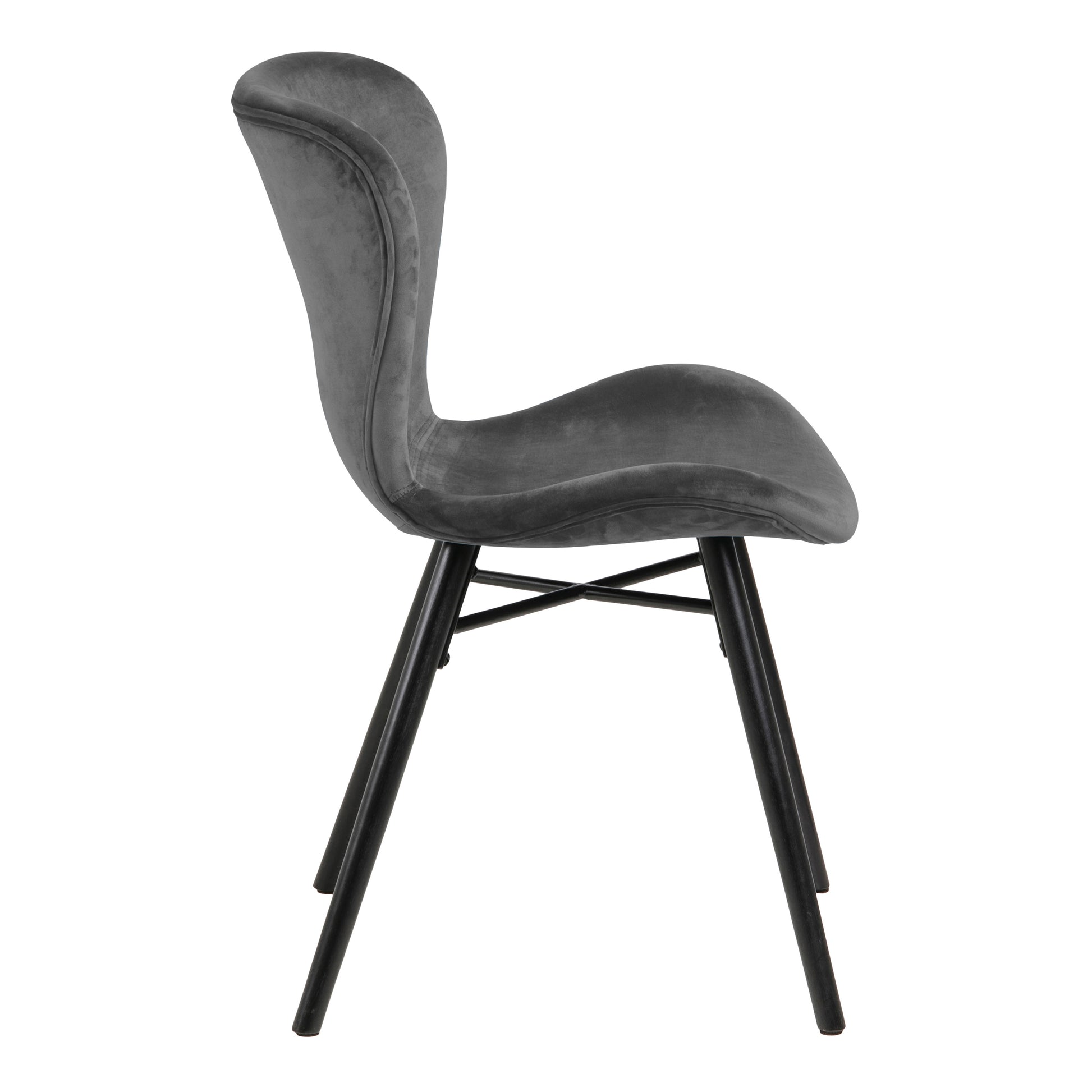 Ibiza Round Beige Dining Table with 4 Batilda Dining Chairs in Dark Grey