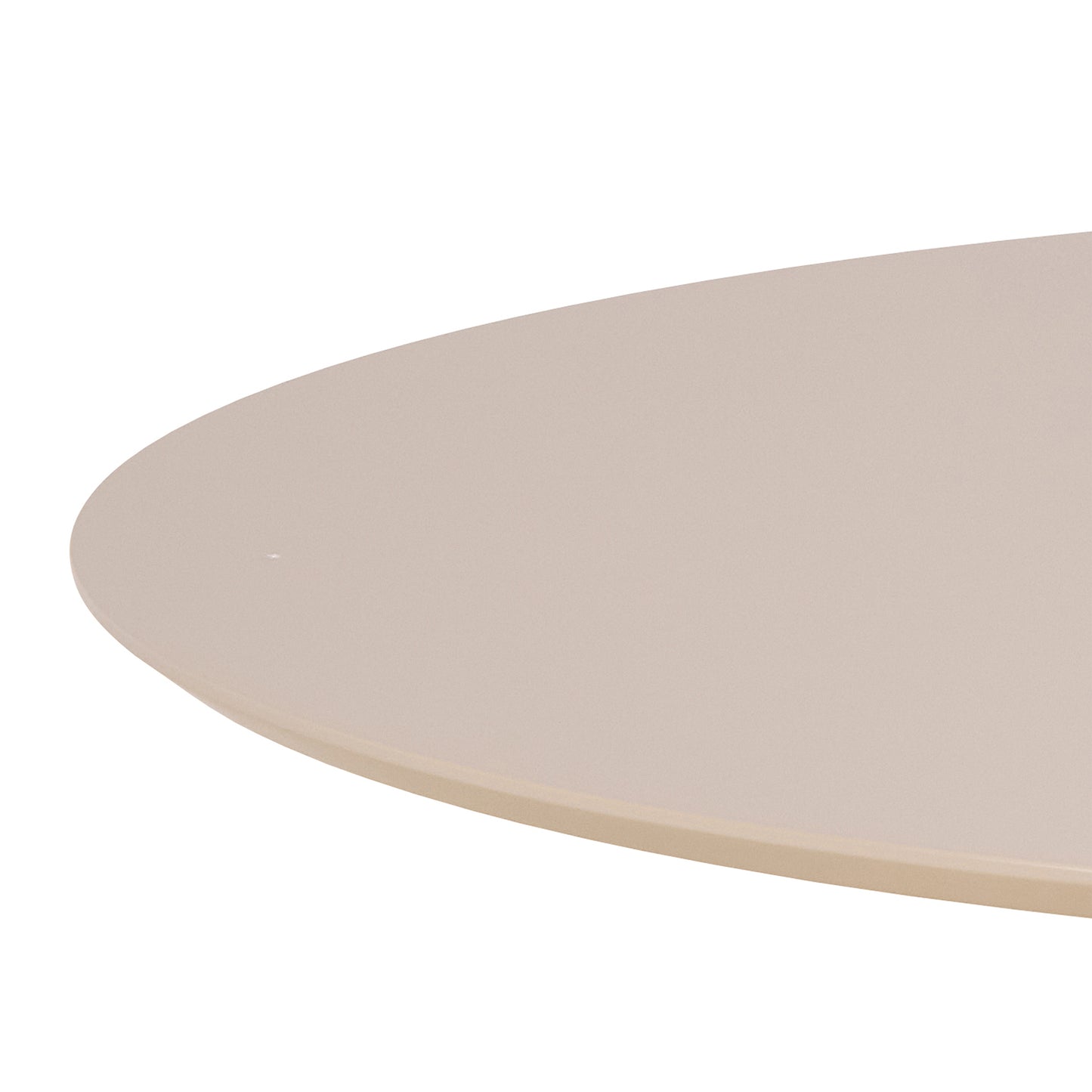 Ibiza Round Beige Dining Table with 4 Batilda Dining Chairs in Dark Grey