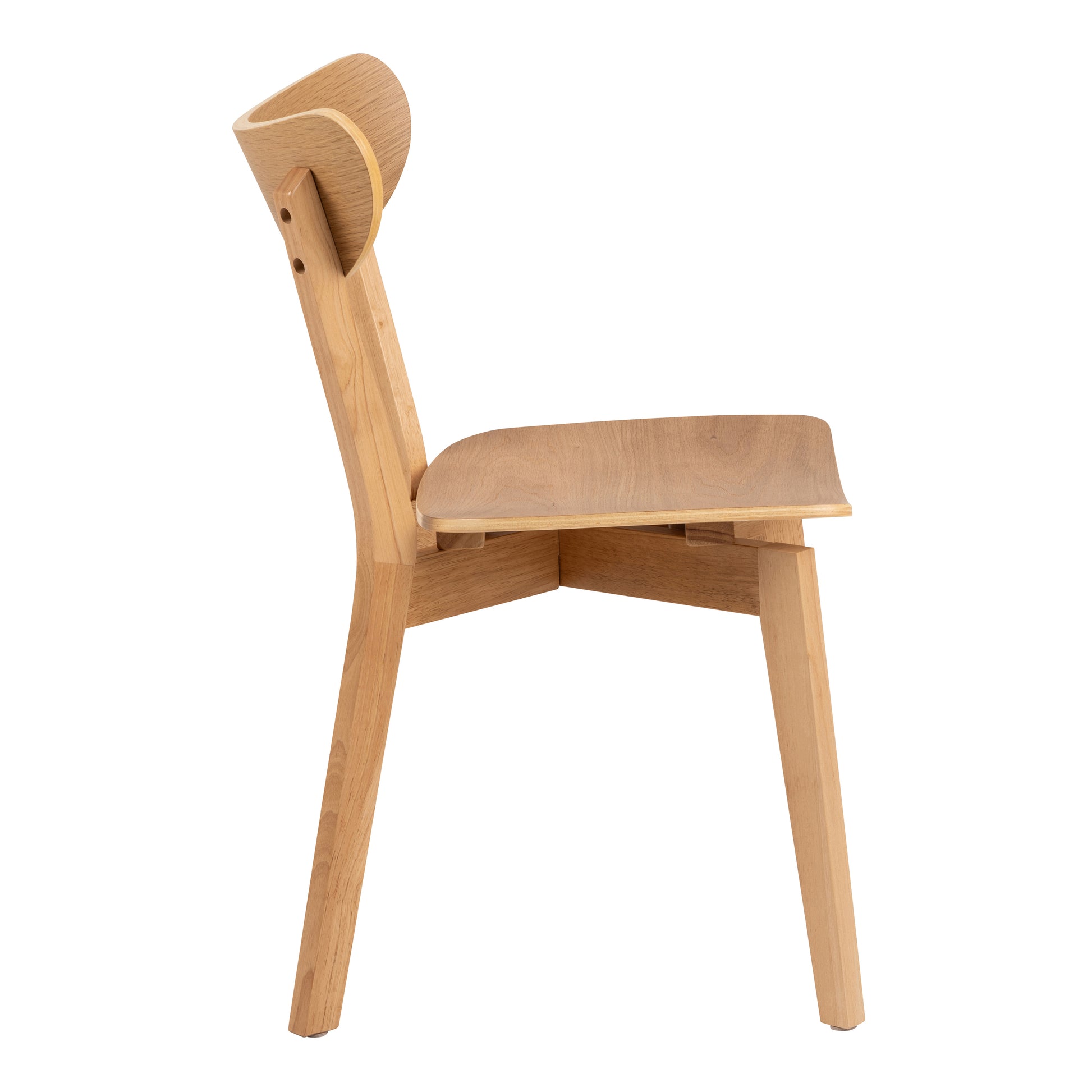 Ibiza Round Beige Dining Table with 4 Roxby Dining Chairs in Oak