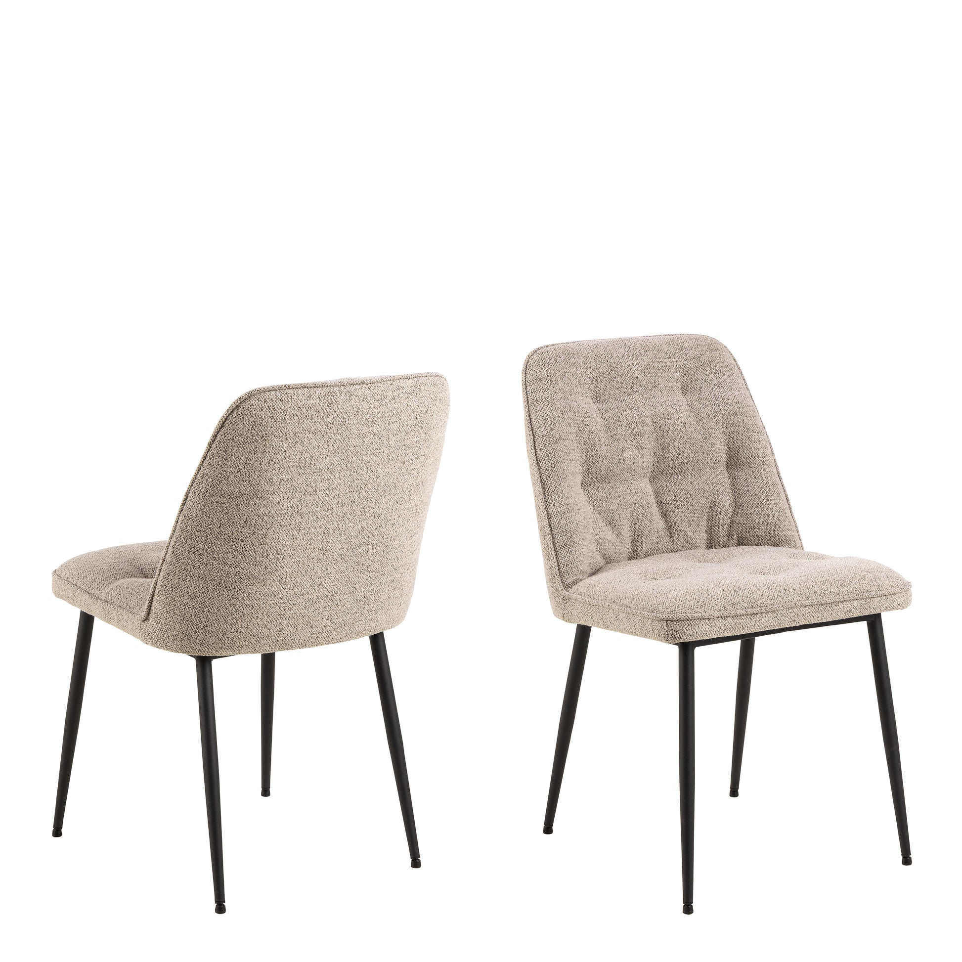 Wicklow Ceramic Dining Table Brown/Black 140-80cm includes 4 Brooke Dining Chairs in Monza Beige