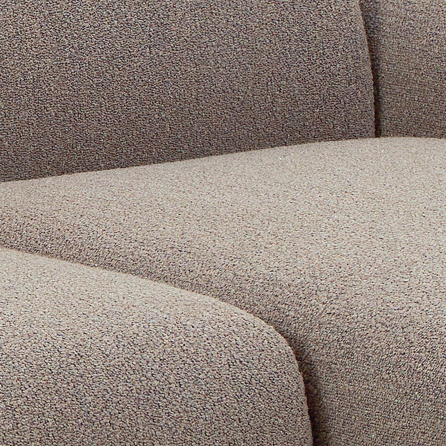 Midfield Right Hand Facing 2 Seater Chaise Longue in Boucle Beige Fabric