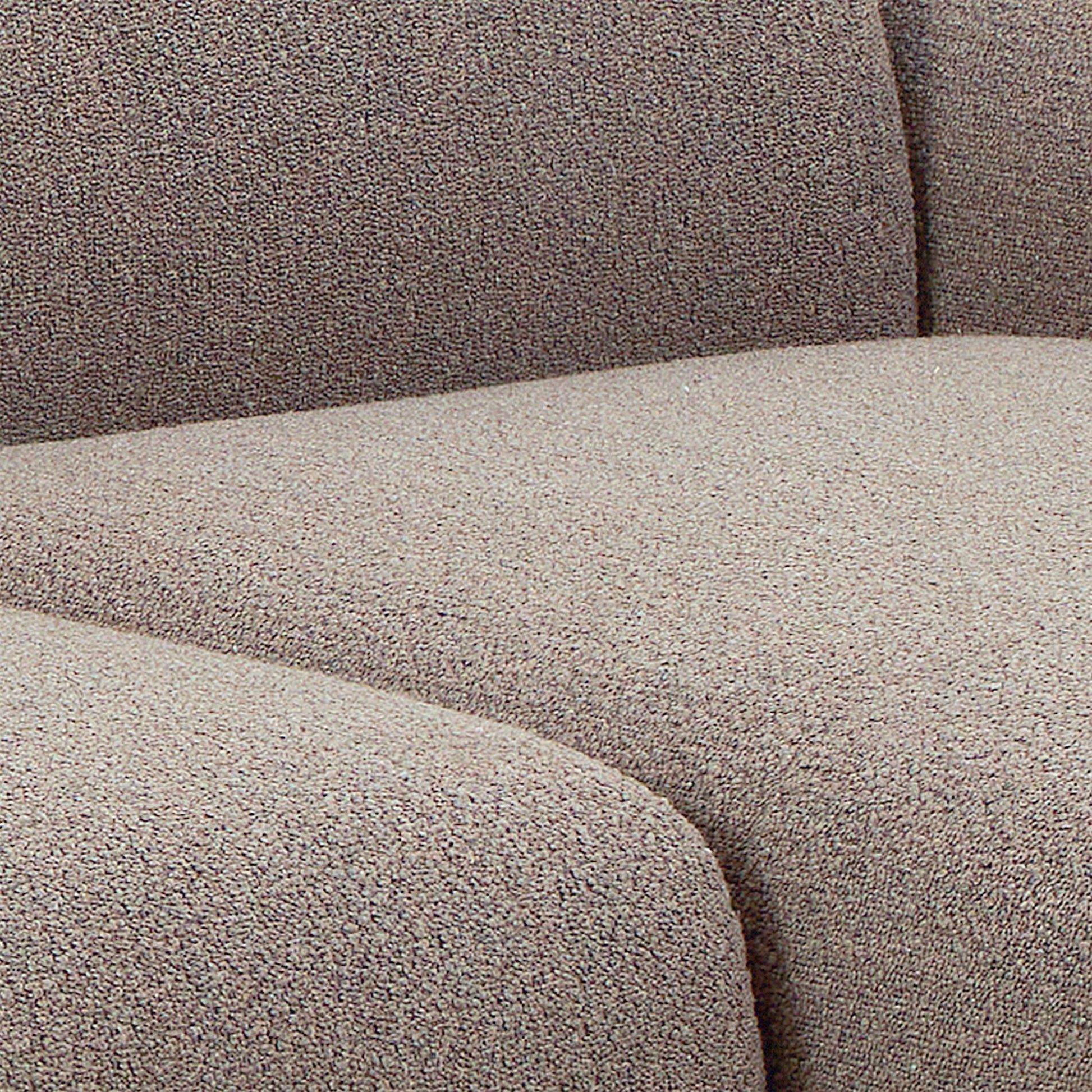 Midfield Right Hand Facing 2 Seater Chaise Longue in Boucle Beige Fabric