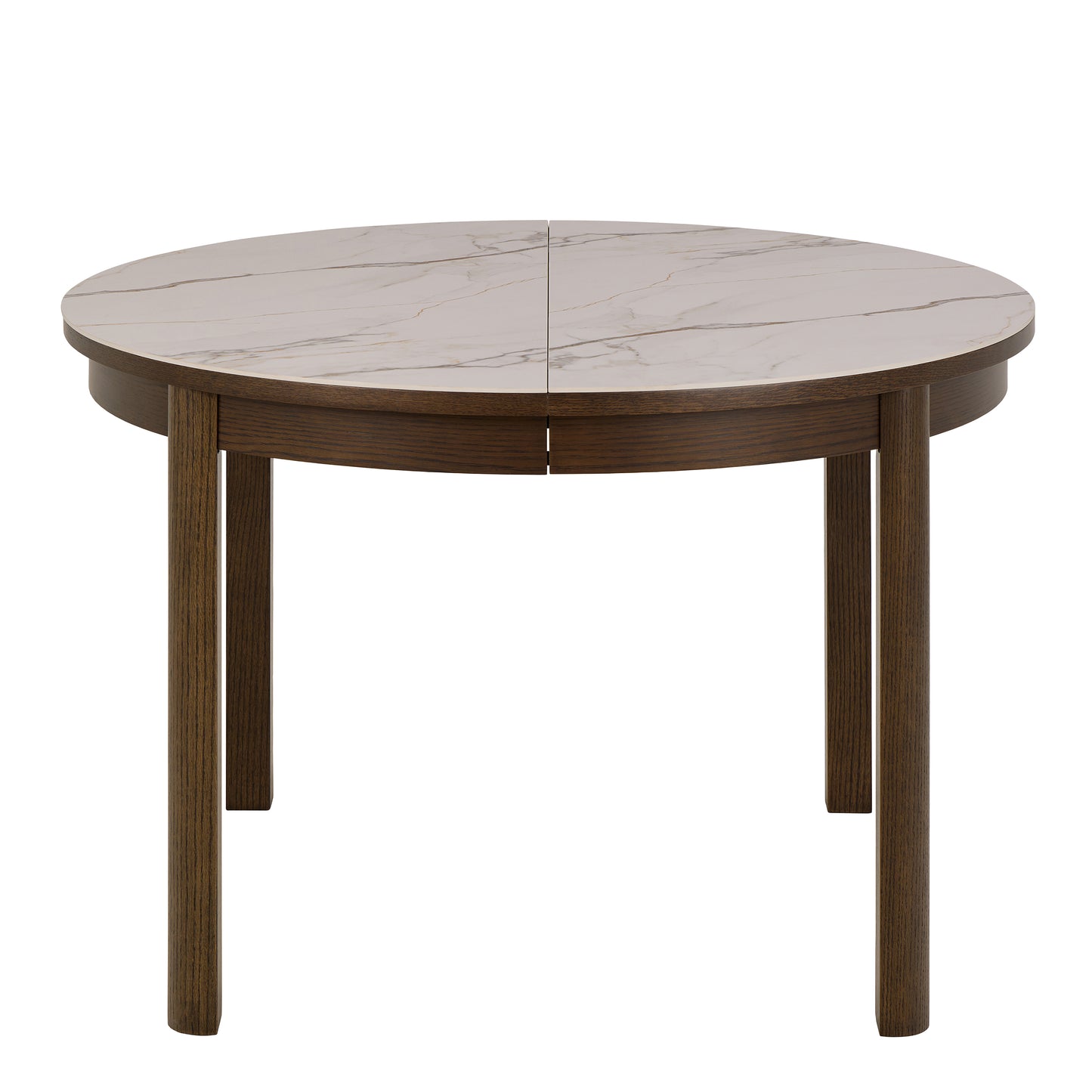Southampton Round Extendable Dining Table in Cream Ceramic 120cm