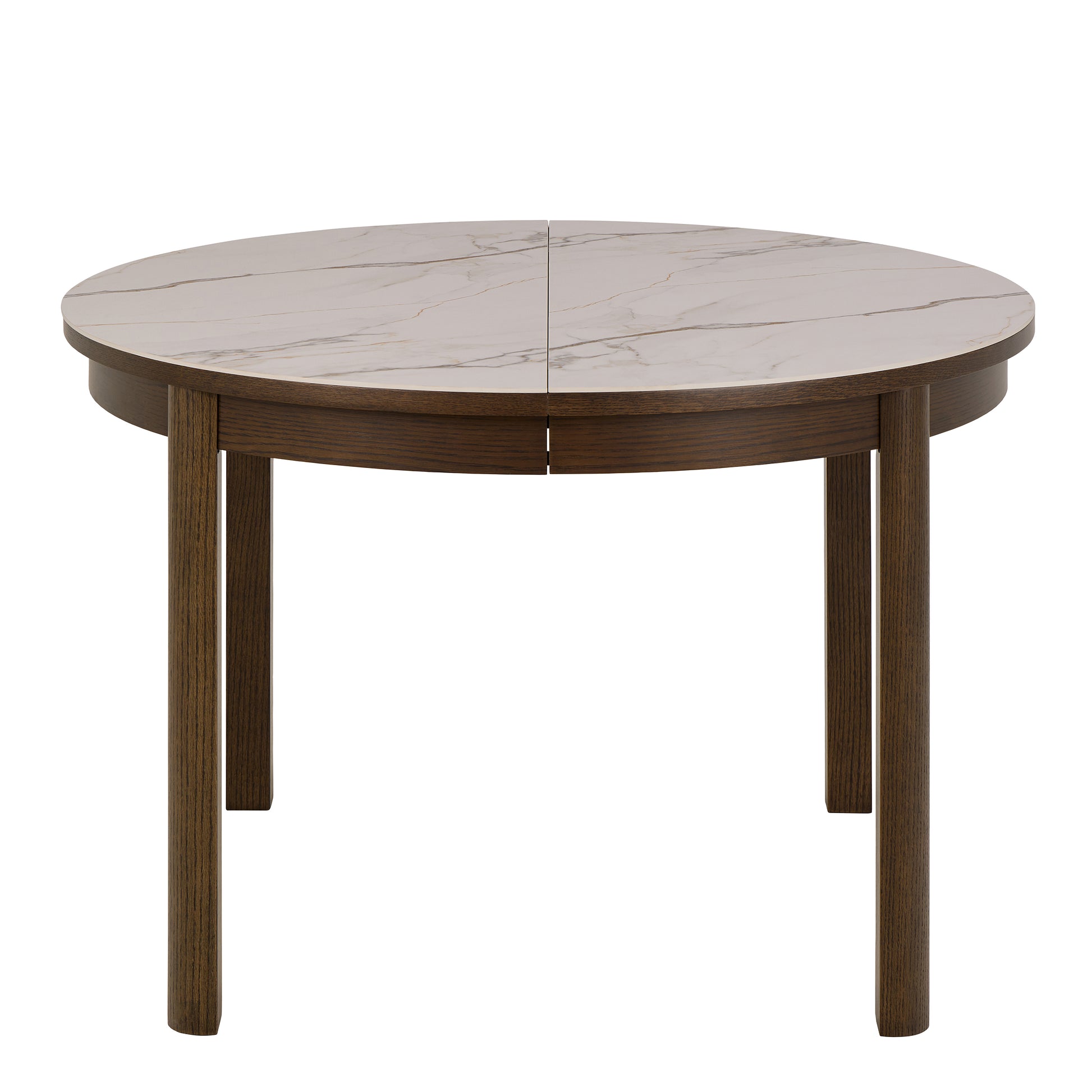 Southampton Round Extendable Dining Table in Cream Ceramic 120cm