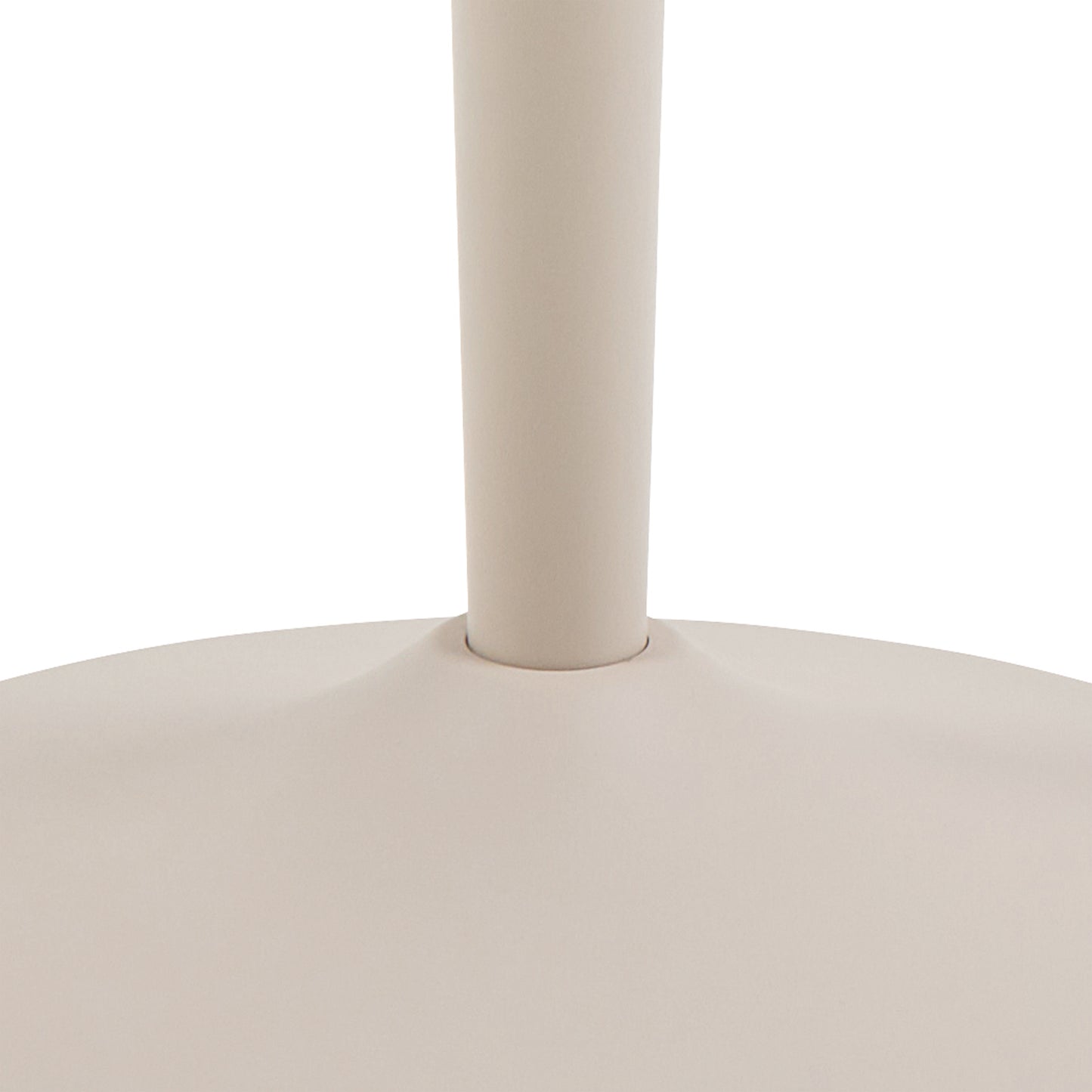 Malta Round Bar Table in Brown Ceramic with Grey Base