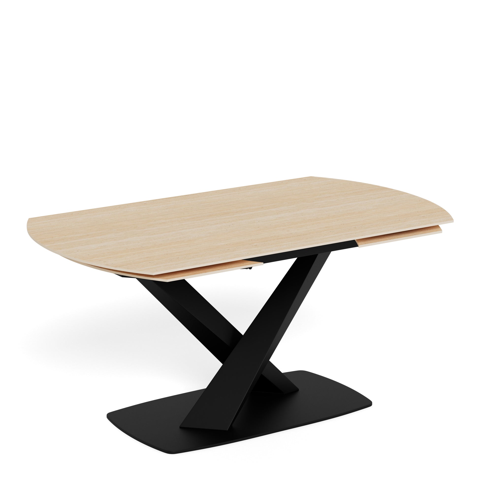 Morella Oval Extending Dining Table in Sand Ceramic 160�240cm