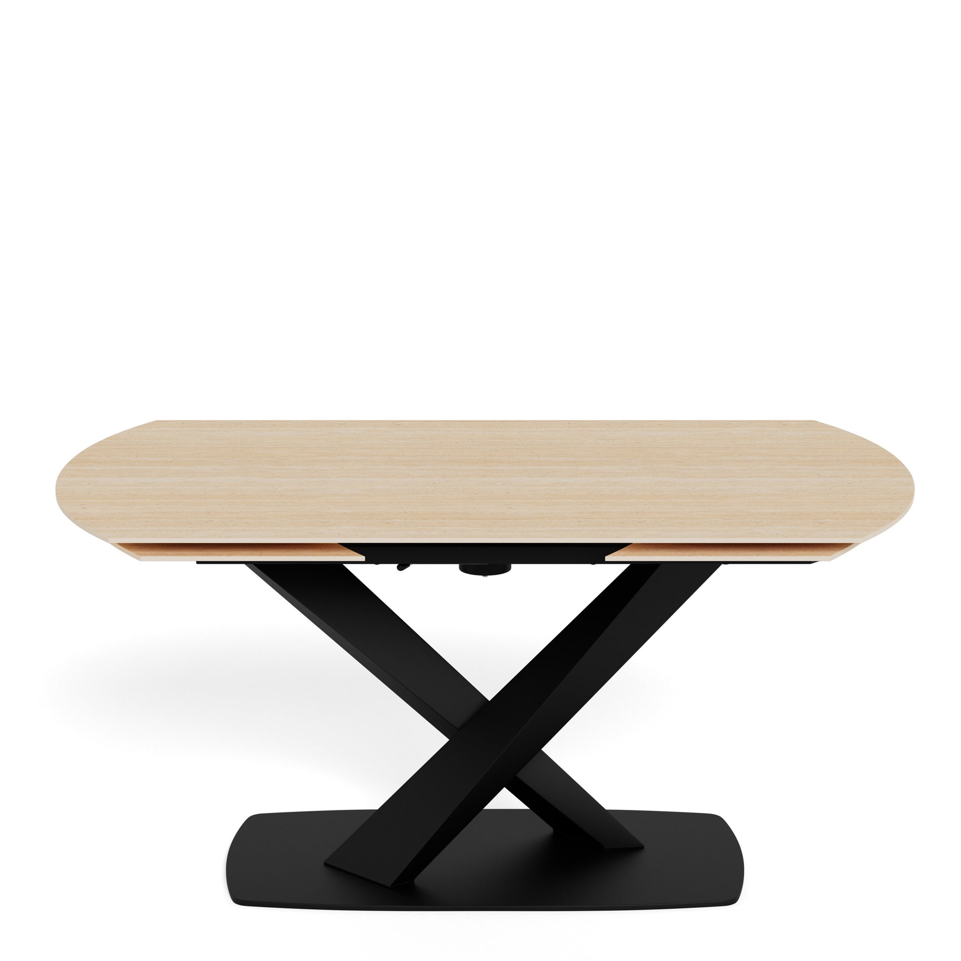 Morella Oval Extending Dining Table in Sand Ceramic 160�240cm