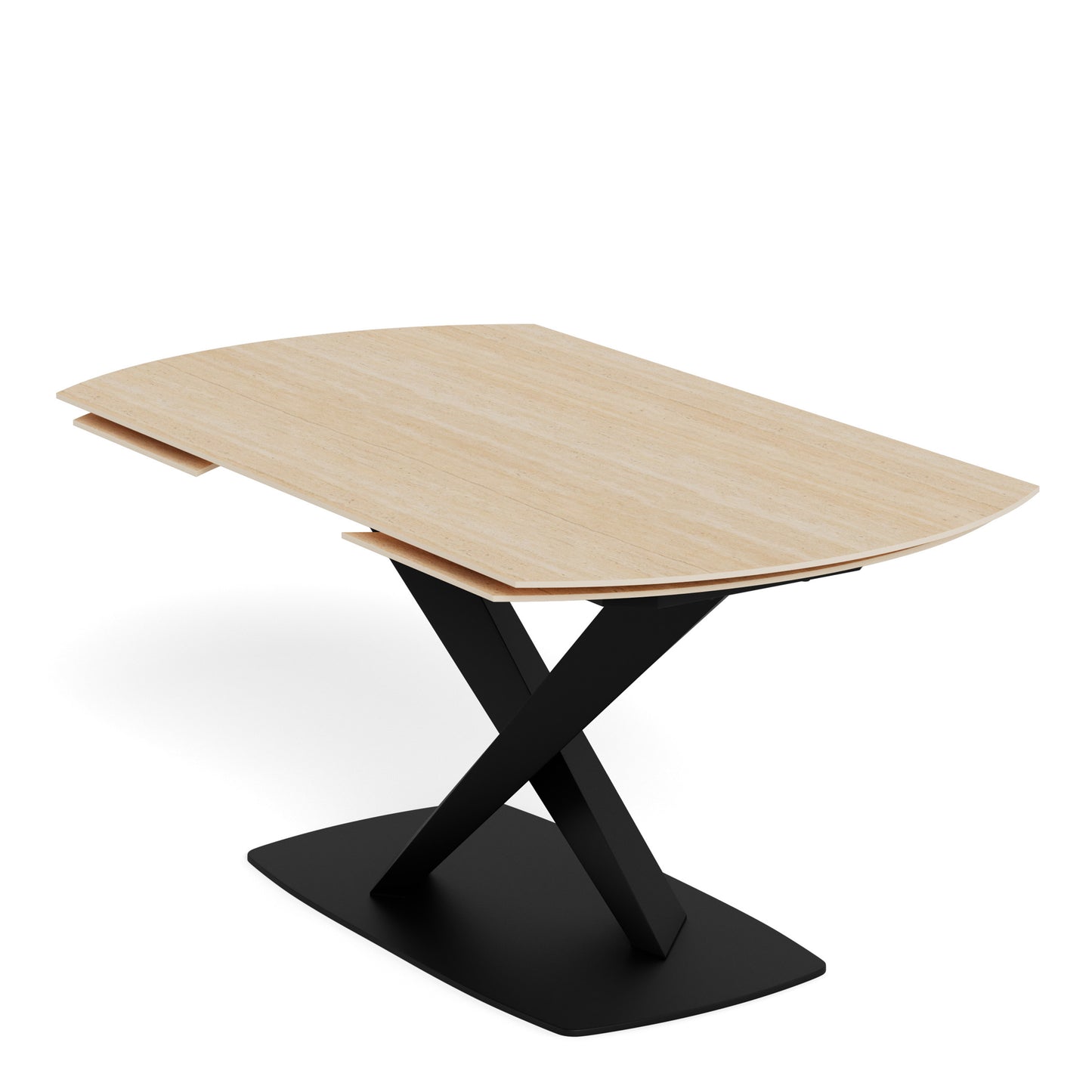 Morella Oval Extending Dining Table in Sand Ceramic 160�240cm