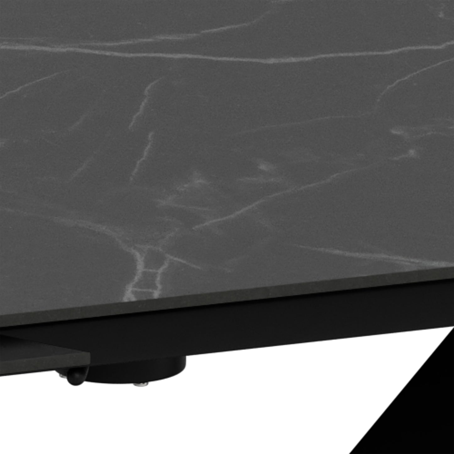 Morella Oval Extending Dining Table in Black Ceramic 160�240cm